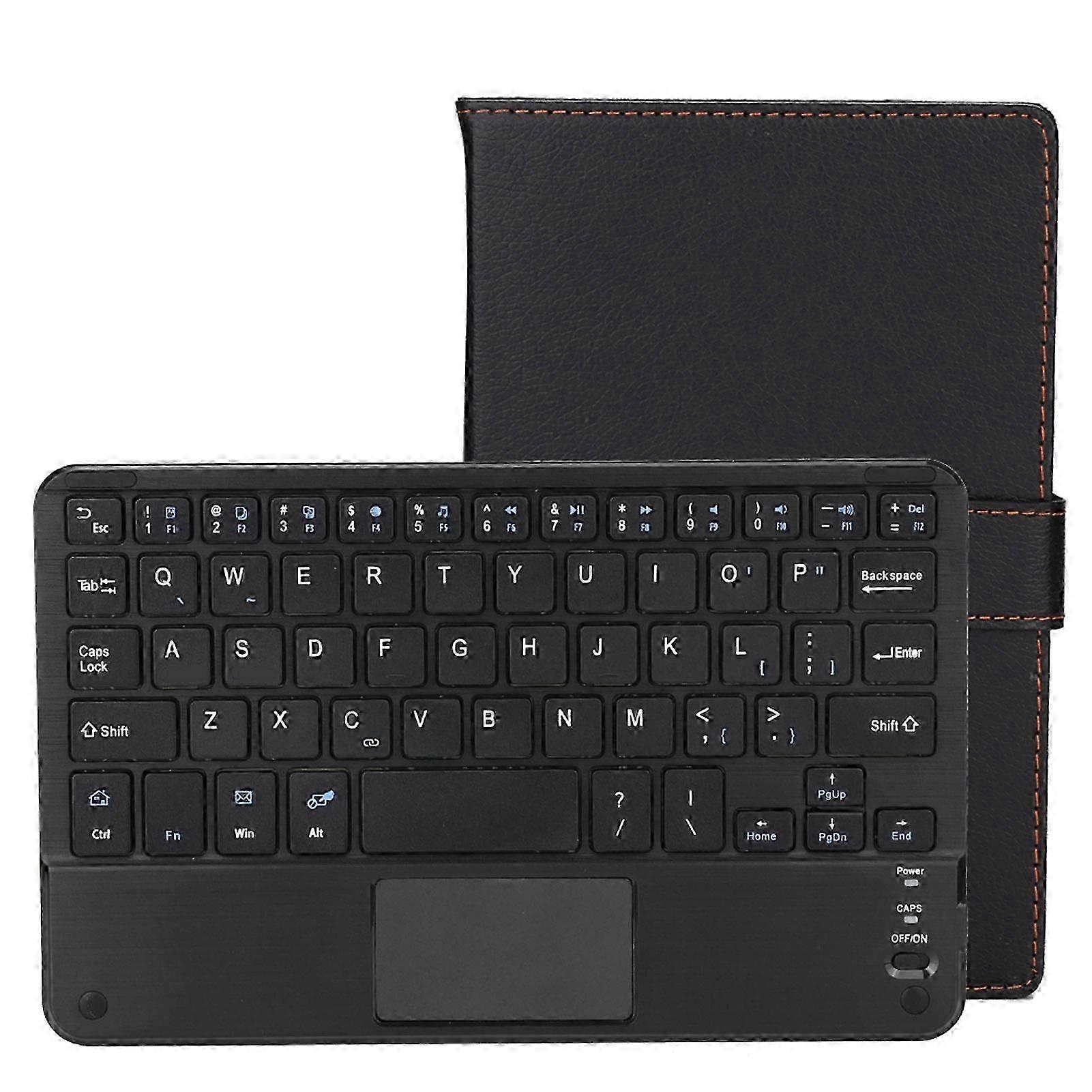 7/8in 75hour Working Bluetooth Touchpad Keyboard With Protective Case For Android/ios/windows