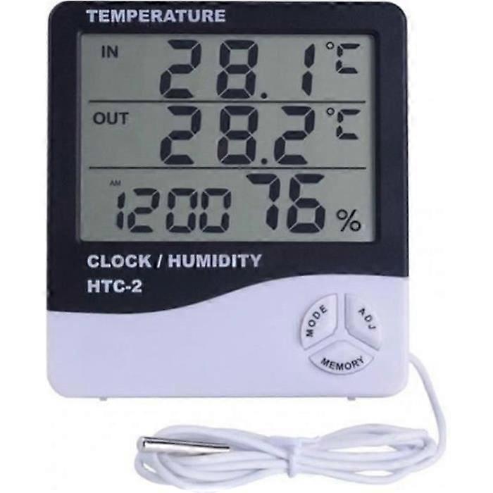 THERMOMETER - HYDROMETER Weather station Indoor digital thermometer with outdoor probe Hygrometer