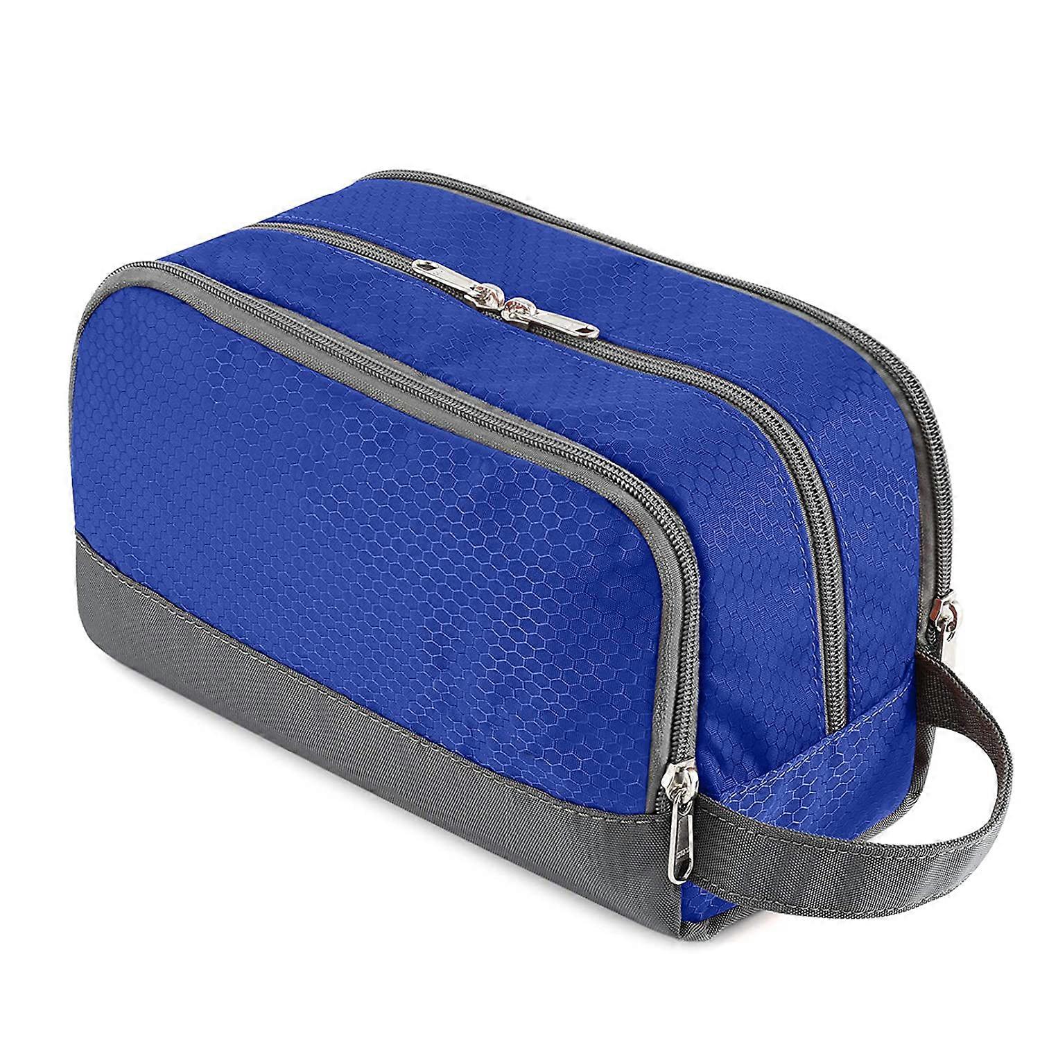 Toiletry bag for travel and shaving essentials with compact design