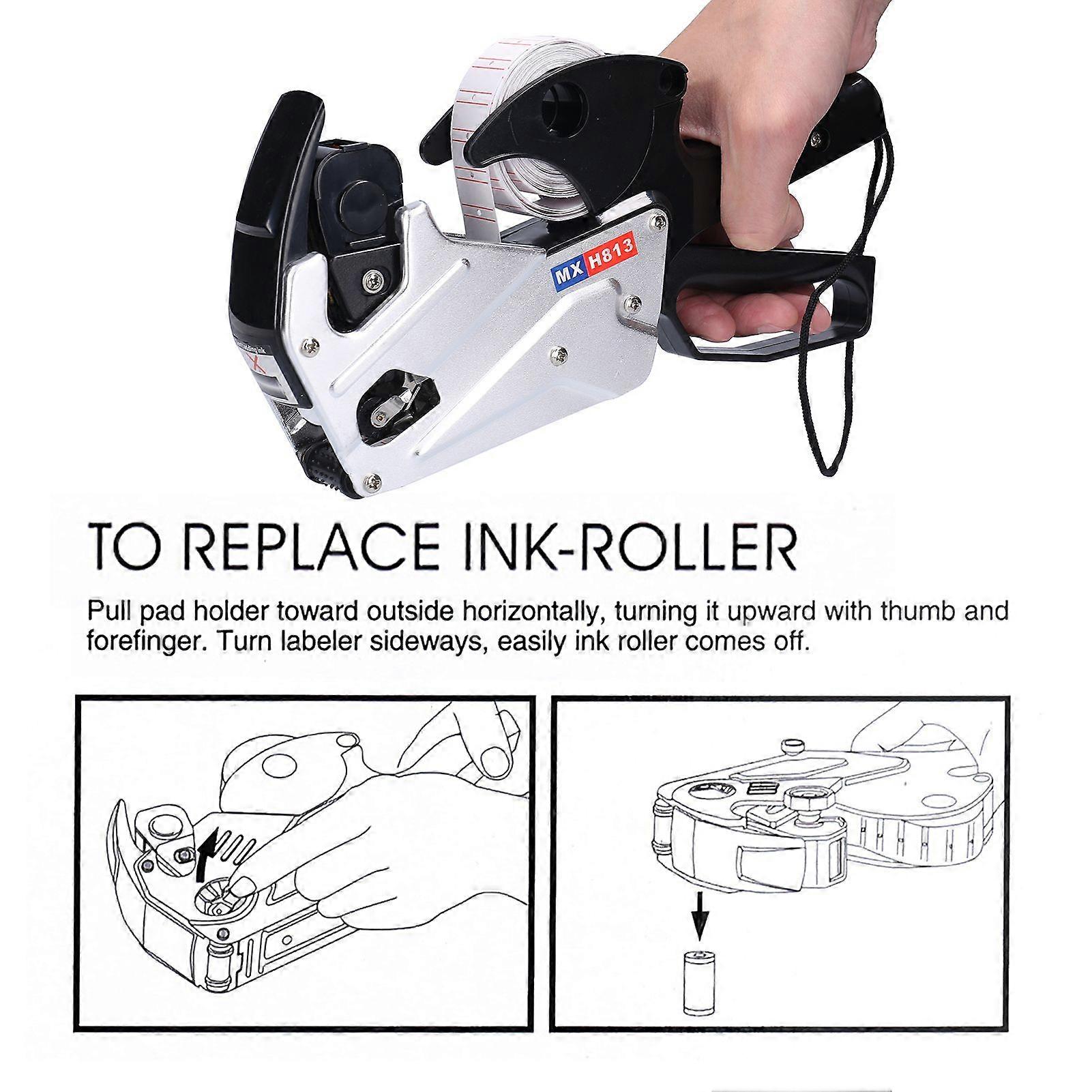 MX-H813 Aluminum Alloy Marking Machine Singles Row Code Printer Labeling Machine Handheld Tagging Machine