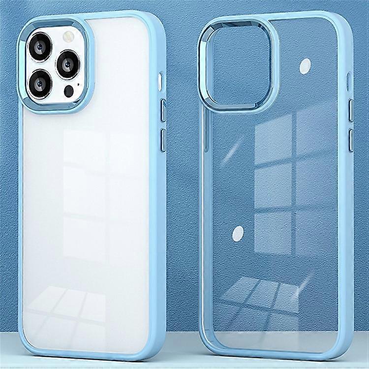 Compatible For iPhone 16 Pro Clear Phone Case PC+Silicone Shockproof Back Cover
