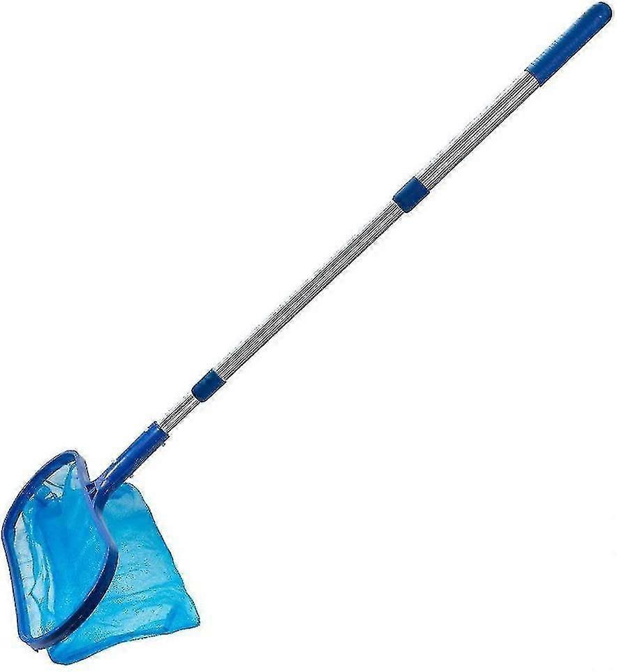 unique Deep Skimmer Net with 17"-40" Telescopic Pole Leaf Skimmer Fine Mesh Net Rake Net for Cleaning Above