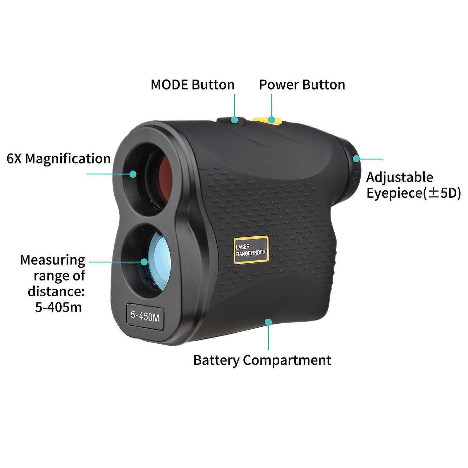 Laser Distance Measure Hunting Range Finder Laser Rangefinder for Hunting Golf Pinseeker Scan Fog and Speed Mode Outdoor Wild Distance Measuring Hunt 