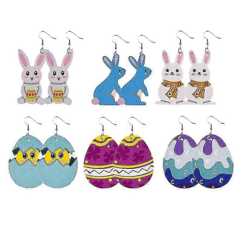 6pair Rabbit Earring