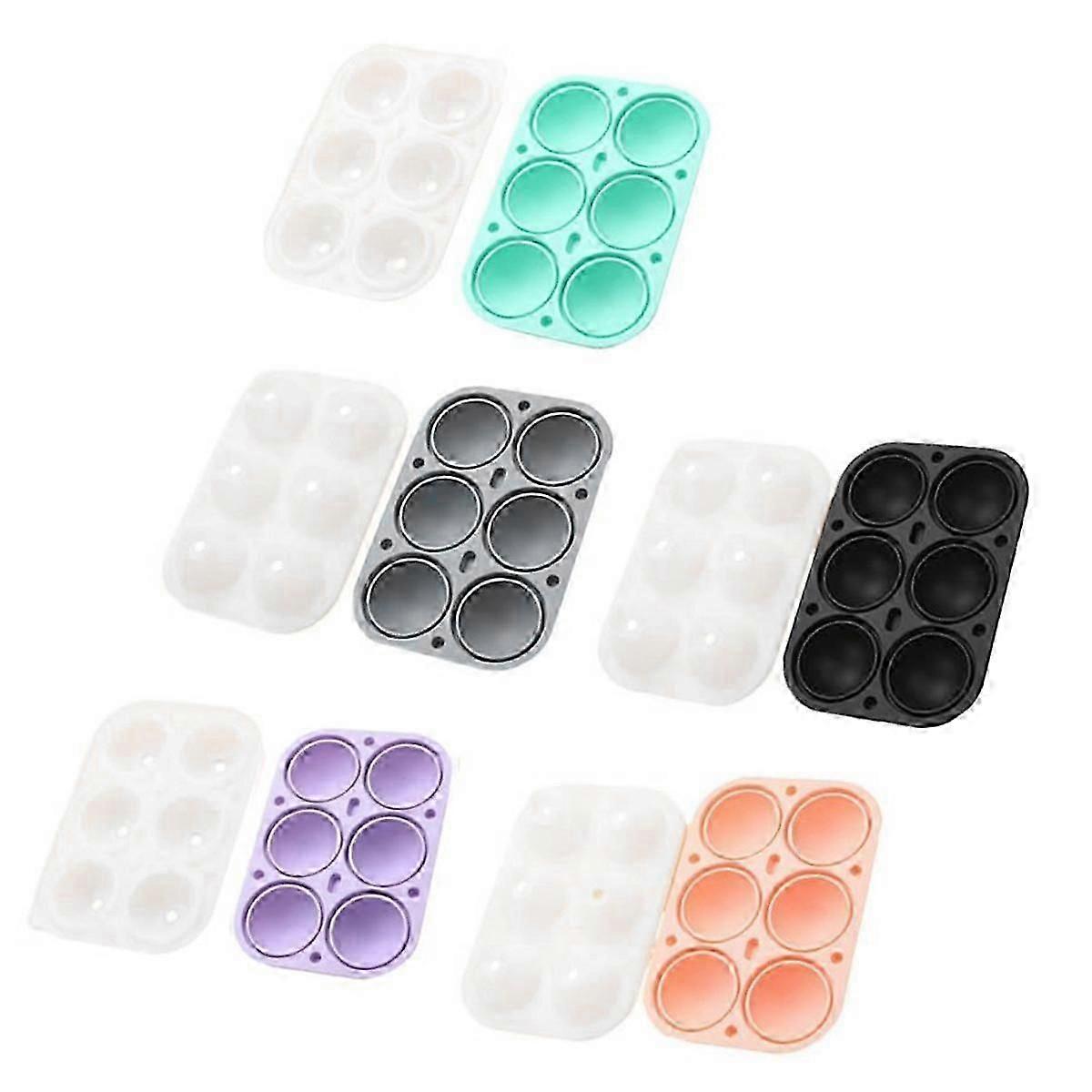5PCS Äggformar Silikon Egg Bite Formar Jello Äggformar för hela ägg Påskägg Formar Silikon Jell