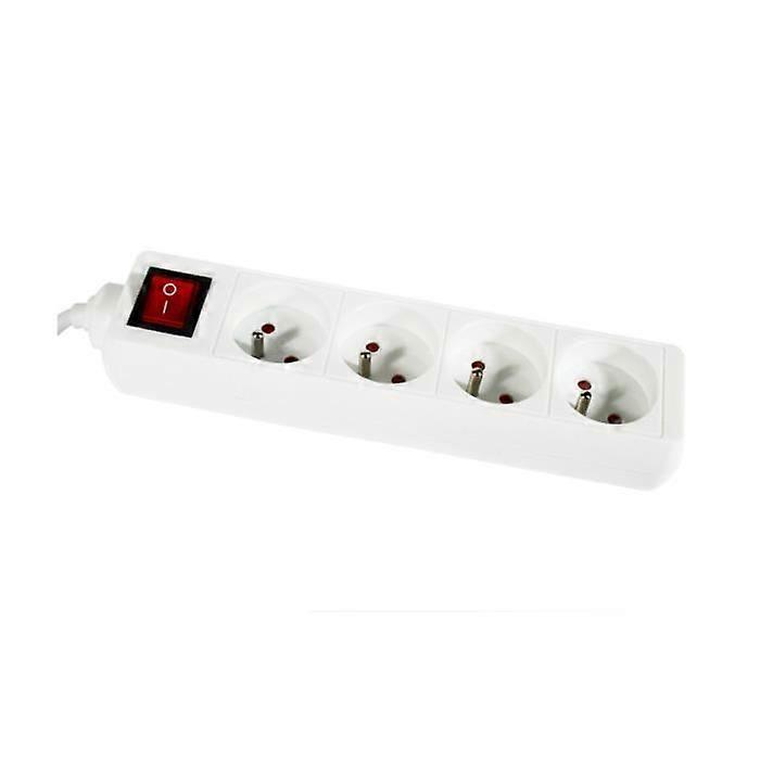 Power Strip - SILUMEN - 4 sockets with switch - White