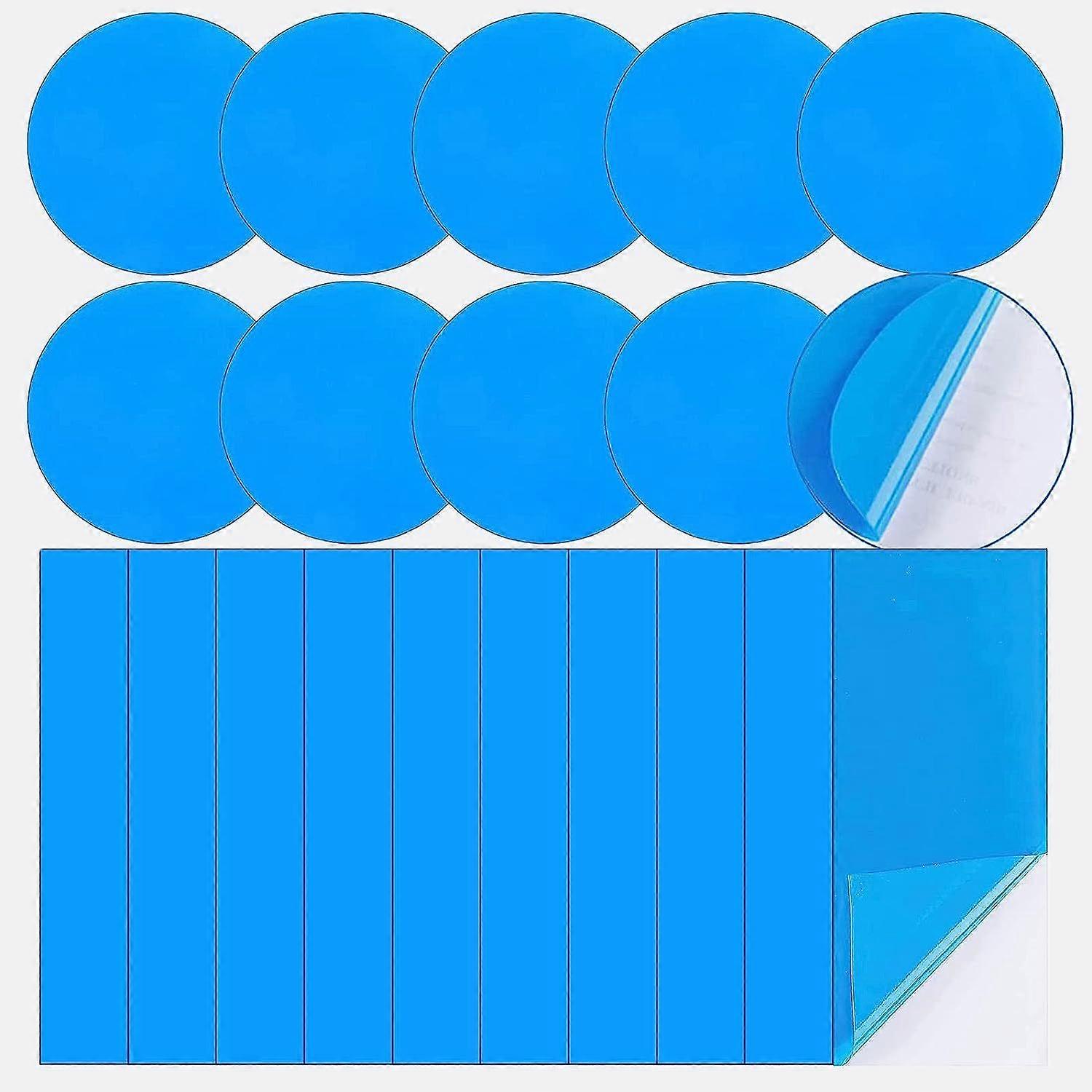 Pool repair patch self-adhesive 10 rectangular pieces + 10 round pieces