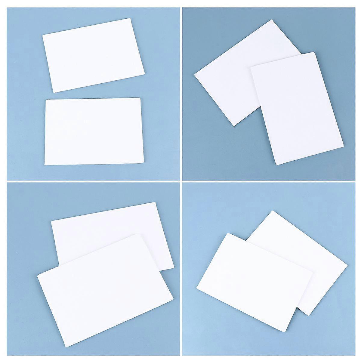 10 Stück Baumwoll-Zeichenbrett verdicken Kunstmalerei Tafel Künstler Papier Board Ölfarbe Skizzenblock (Weiß, 4x6inch)