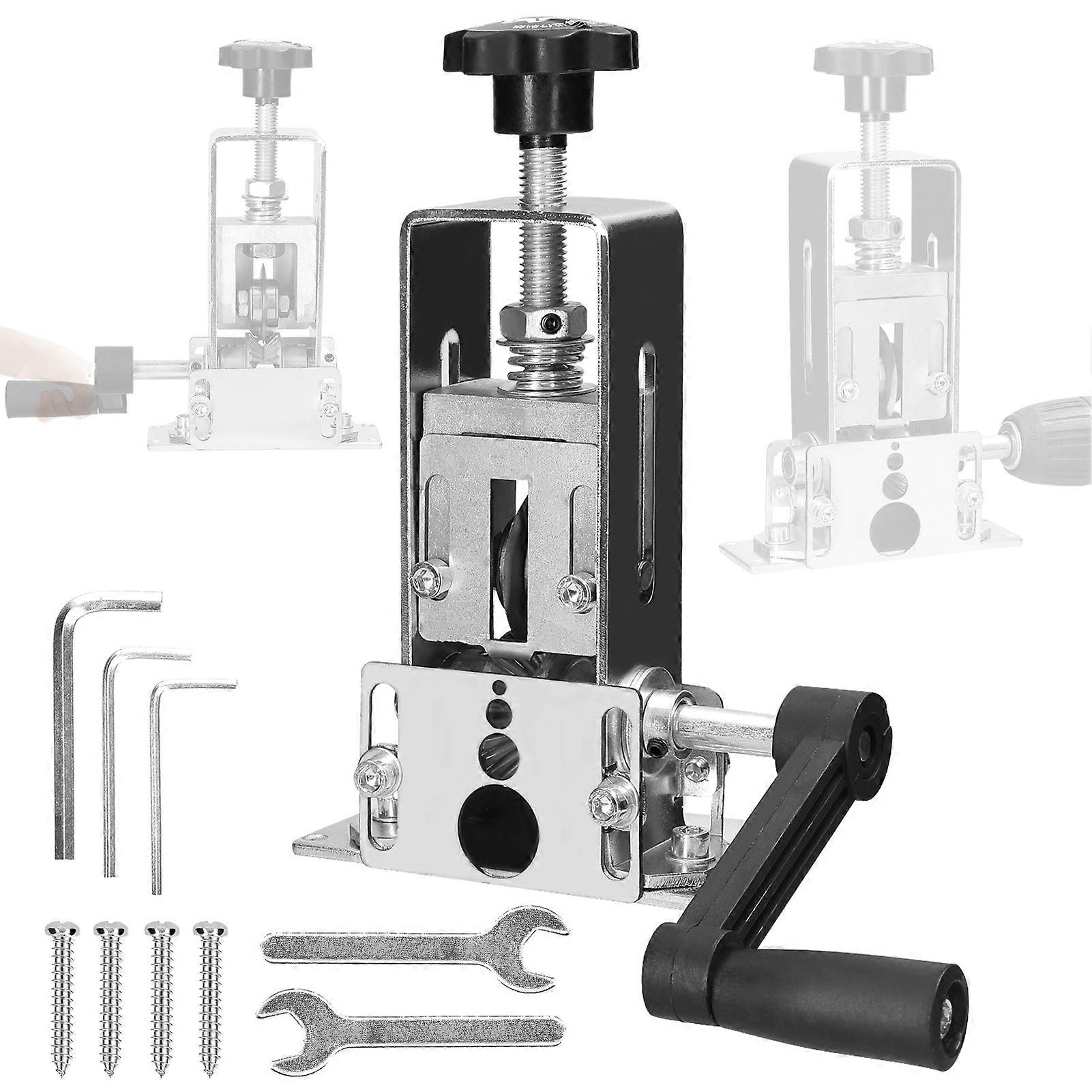 Portable Household Wire Stripper Manual Wire Stripping Tool 1-25mm Cable Electric Peeling Machine with Hand Crank Support Use with Hand Electric Drill