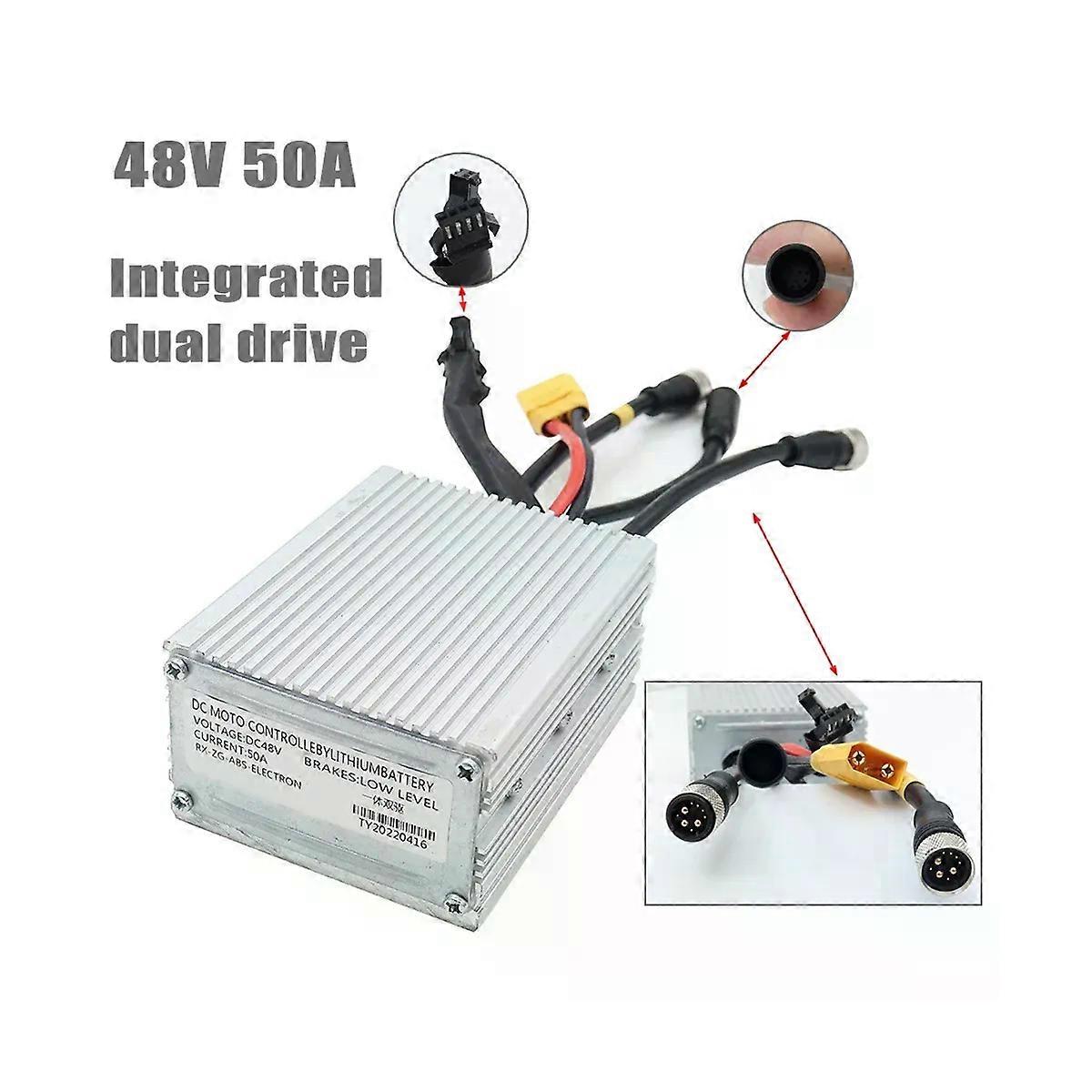 48V 50A Dual Drive Controller for KUGOO G-Booster Integrated Dual Drive Controller Electric Scooter Accessories