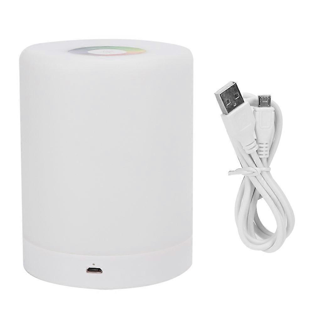 Small LED Night Light Touch Lamp Color Changing for Bedroom Living Room Table USB Charging