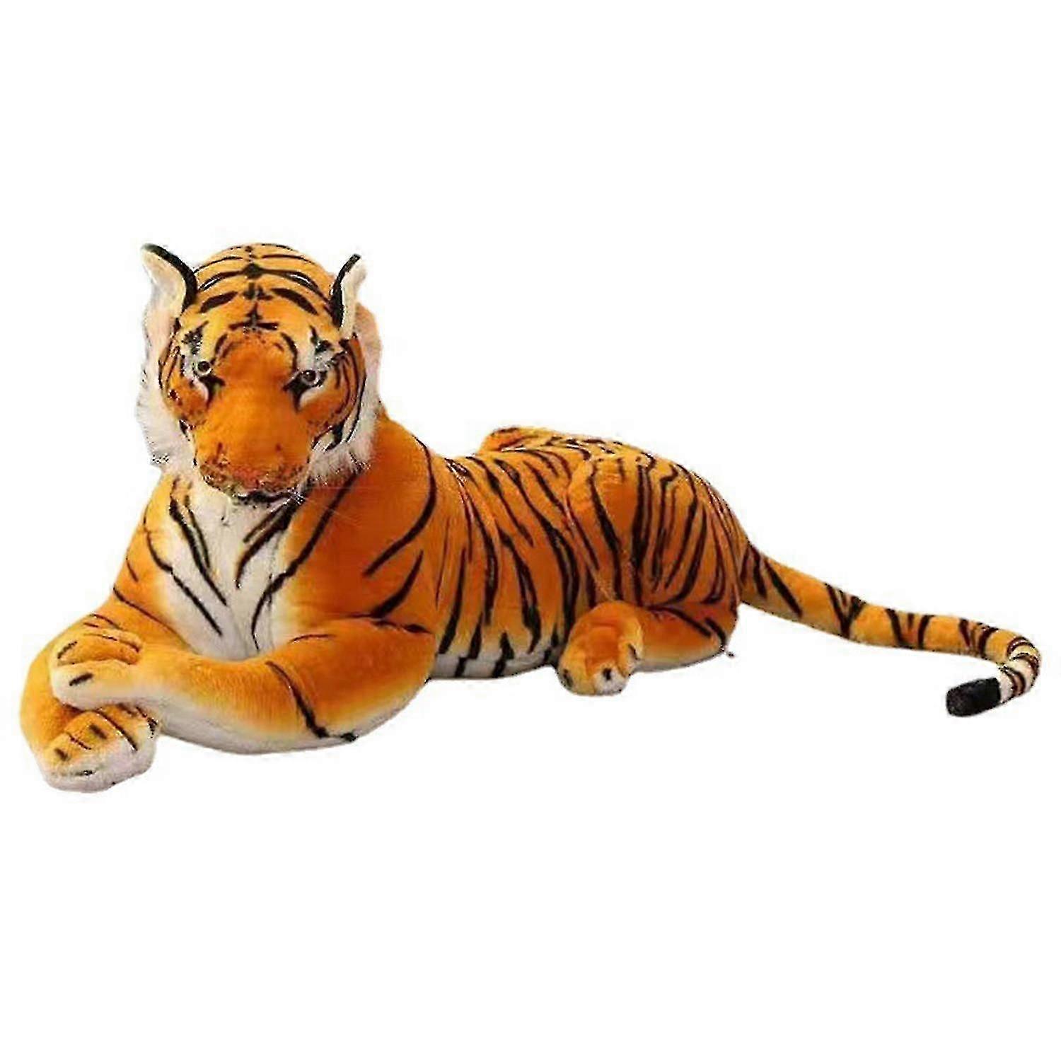 Peluche tigre jaune, douce et confortable, coussin décoratif pour la maison