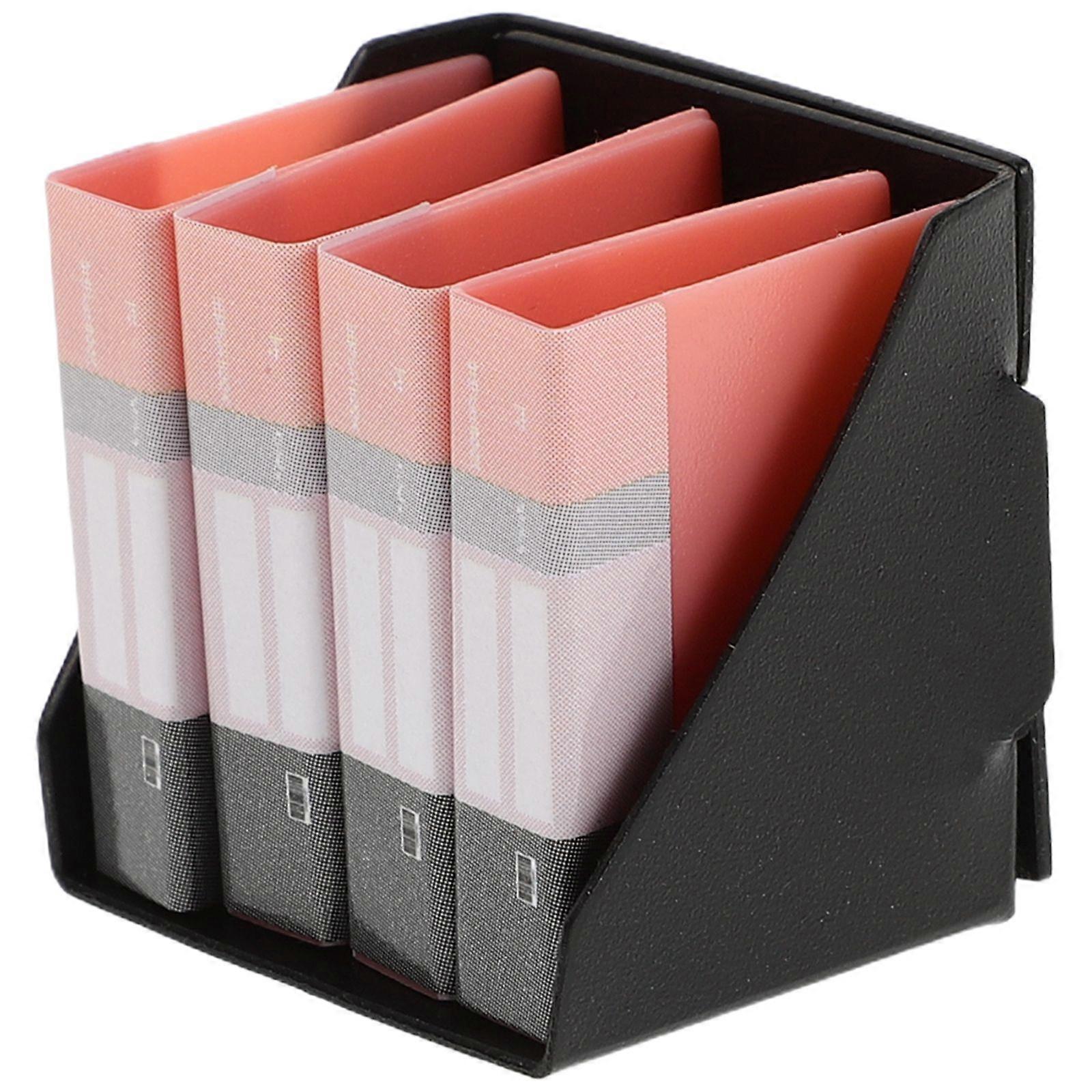 1 Set Miniature File Folder Dollhouse Tiny Folders Dollhouse Miniature Furniture Office Supplies for Realistic Office Scenes Dollhouses Decorations