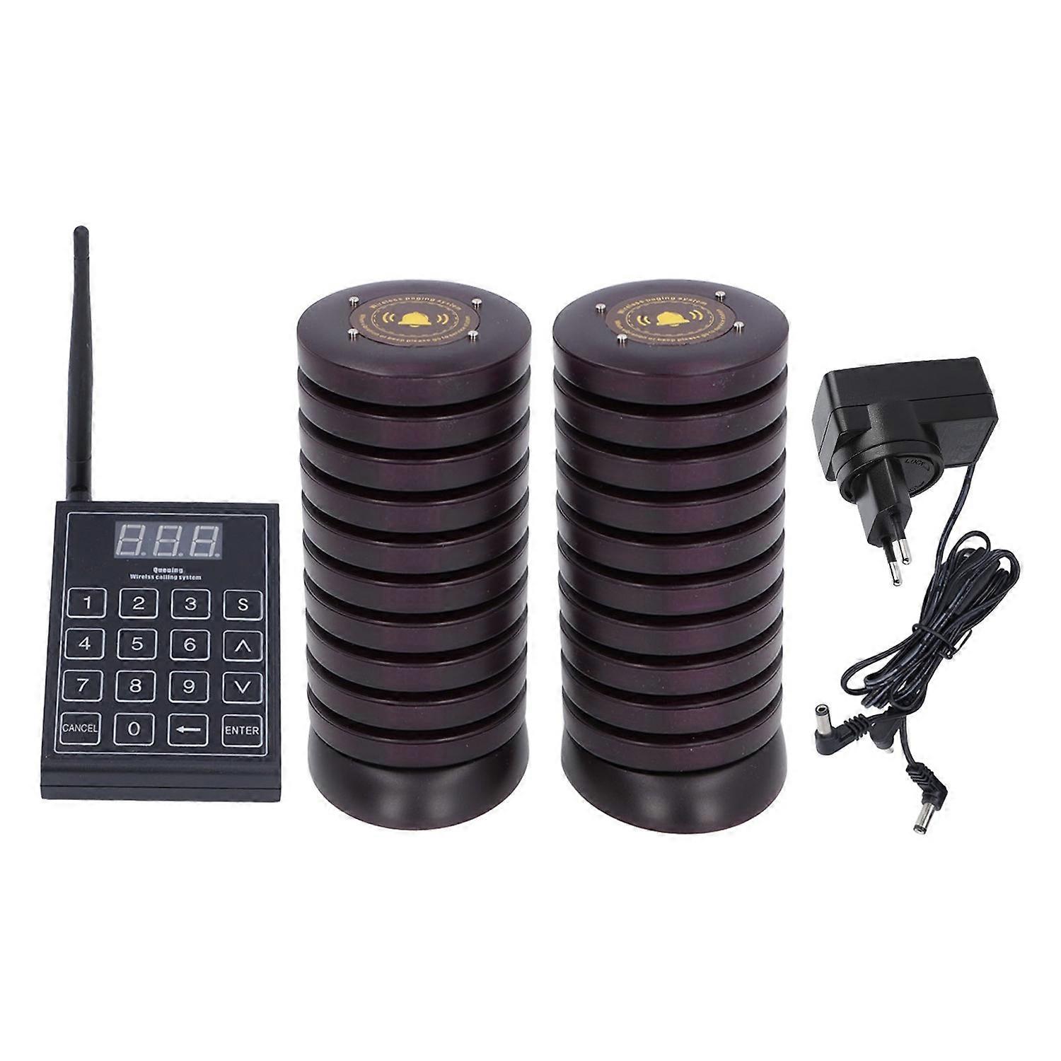 Restaurant Pager System Professional 1 Transmitter 20 Receivers Wireless Calling System for Restaura