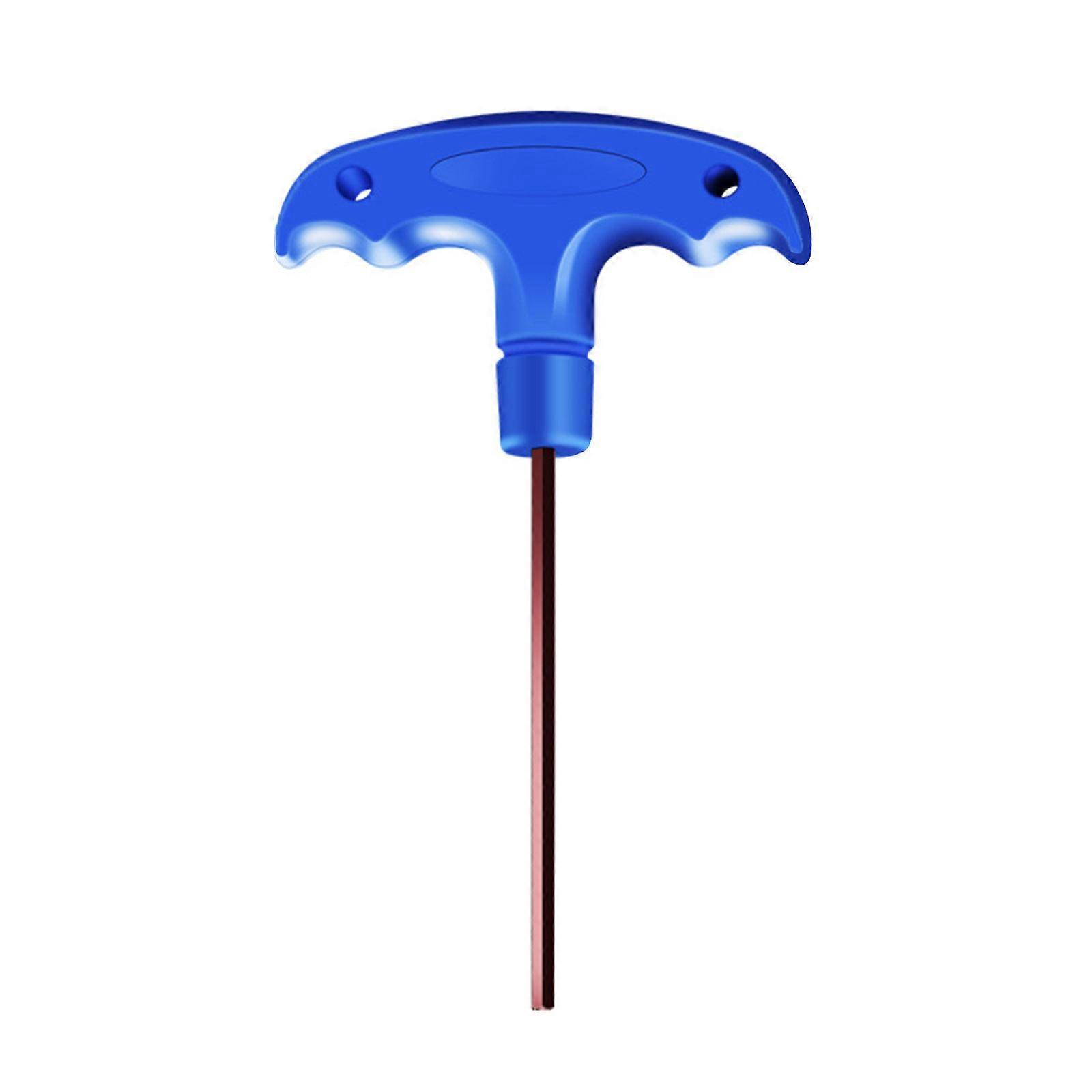 Convenient T-Handle Hexagonals Wrench Tool Long Handle Hex Key Wrench Rubber Handle for Tightening and Loosening Tool