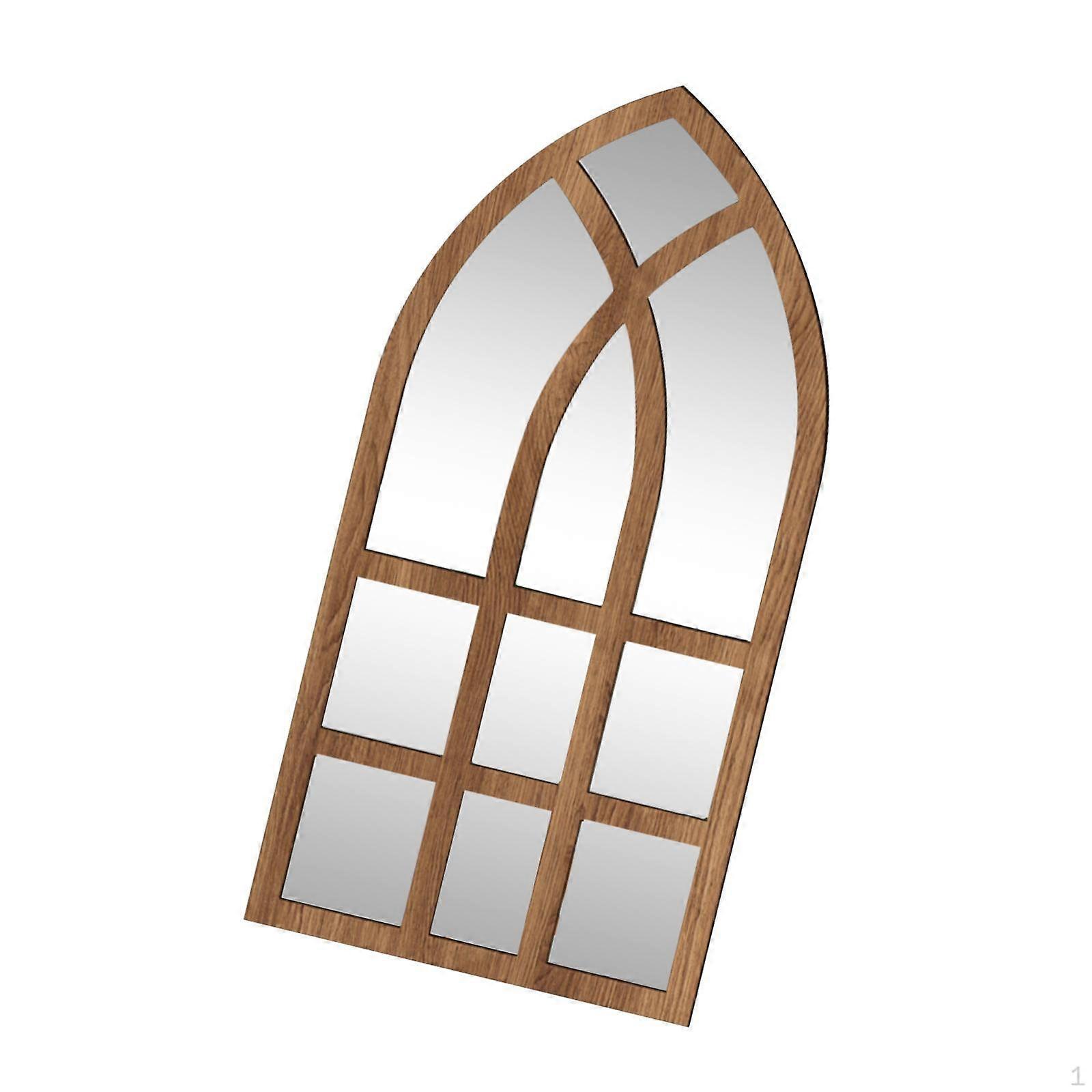 Arched Wall Mirror Sheets Sticker Decal Accent Entry 9x17inch Window