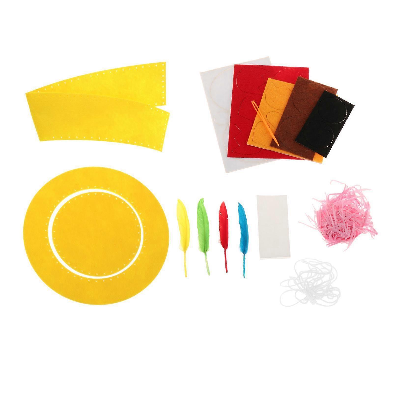 Kids DIY Easter Bonnet Material Kits Easter Bonnet Decorations Crafts Cute