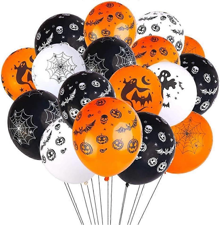 Festive Halloween Decoration Balloons, Latex Balloons In Different Patterns, Perfect For Party Decoration, Non-Toxic And Durable, Add Halloween