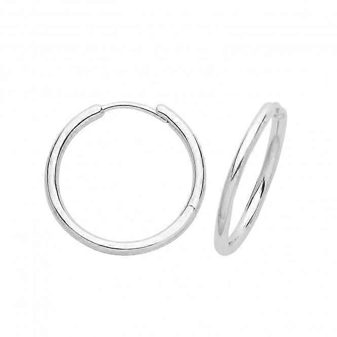Acotis Silver Clicker Earrings Rhodium Plated G51311