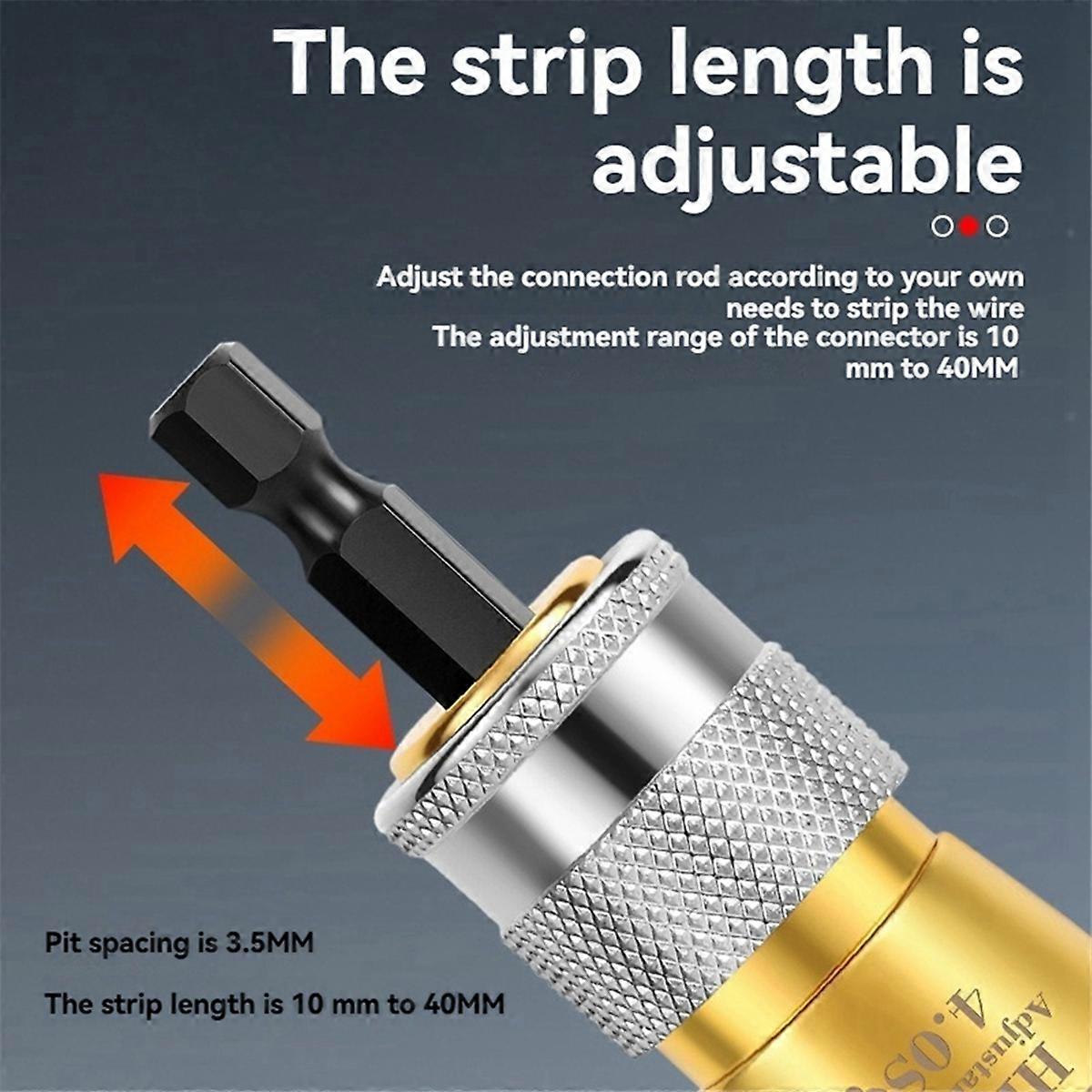 2pcs Electrician Wire Stripper Kit for Stripping Wire 2.5mm2