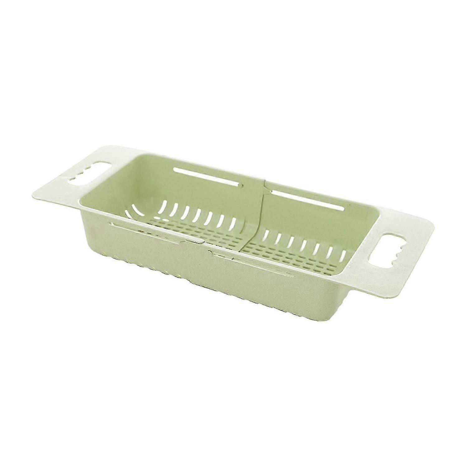Sink Drain Basket Rack Pull Retractable Storage Rack, Bowls, vegetablesdrying Rack, Drain Basket wit