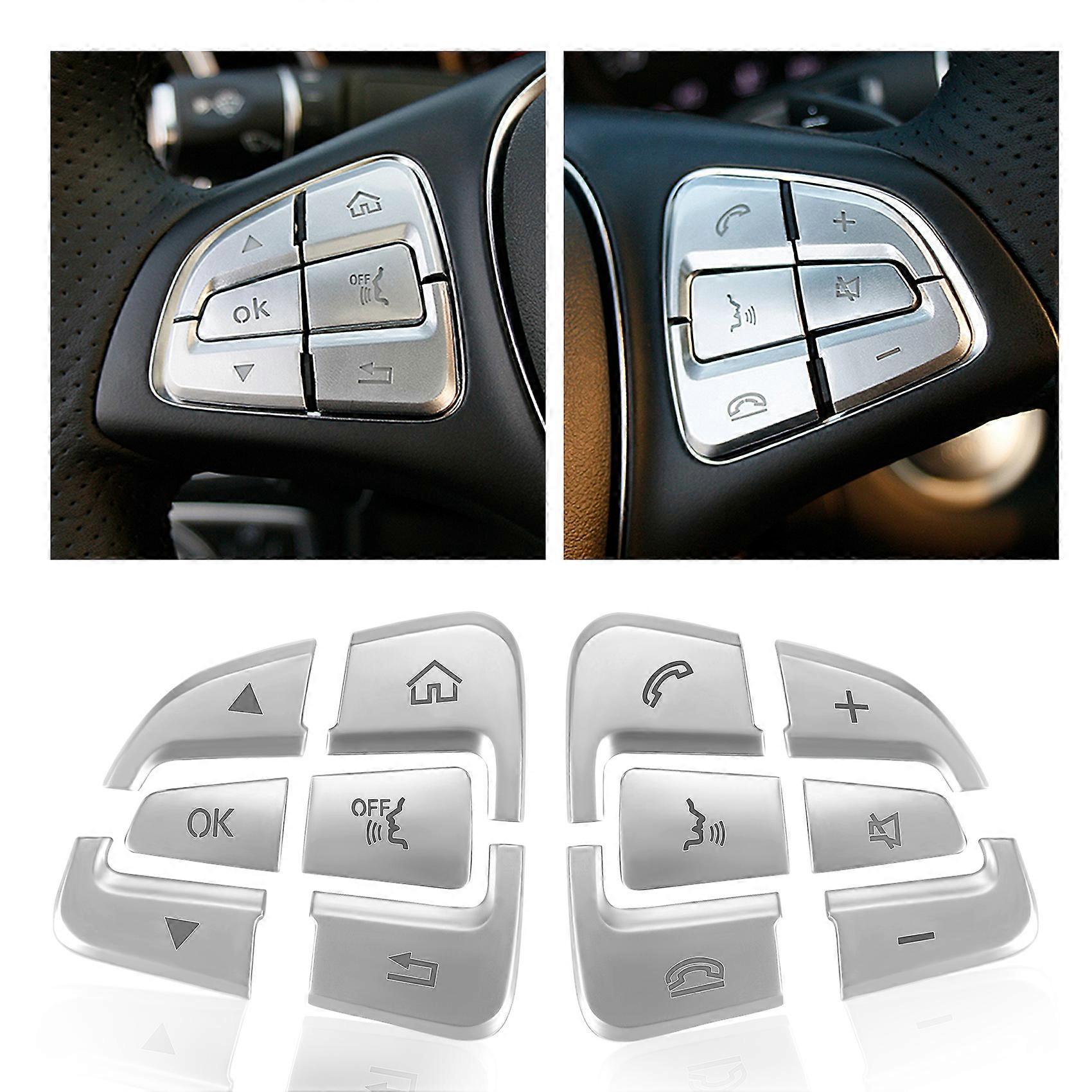 12Pcs Steering Wheel Button Covers Trim Stickers
