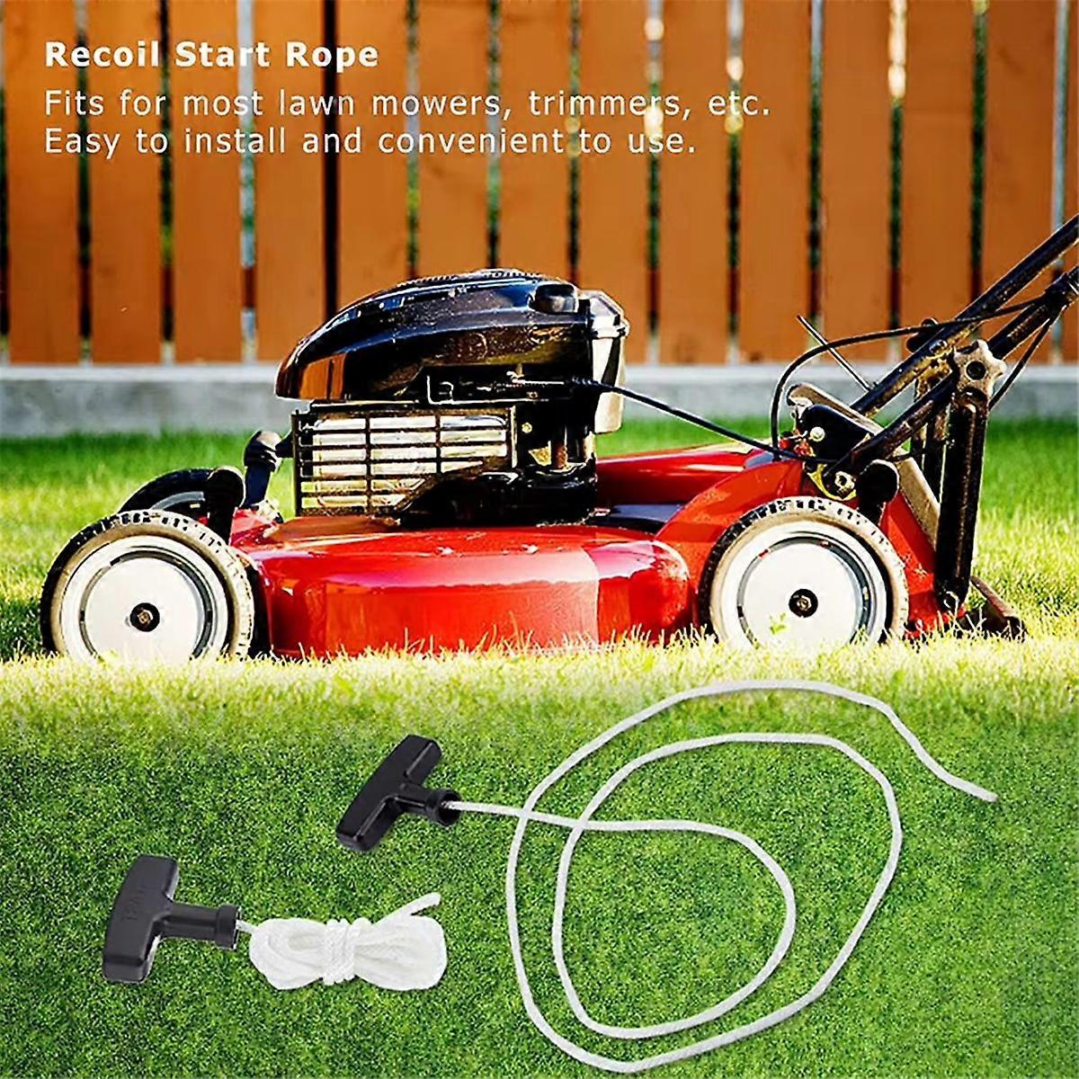 3 Meters Recoil Starter Pull Rope Starter with Handle Handle Rope Universal Pet Engine Pull Rope Law