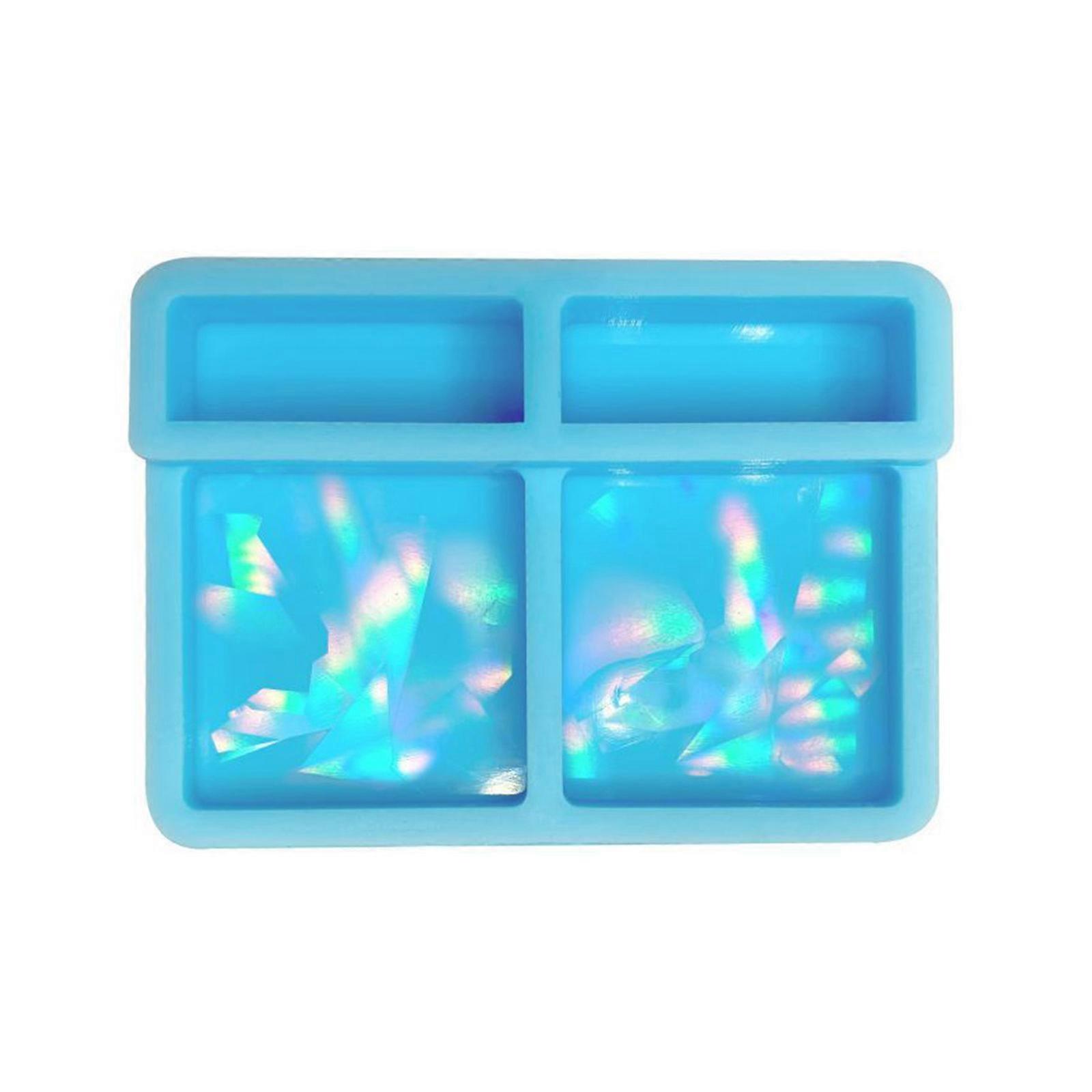 Straw Topper Resin Mold,Silicone Square Epoxy Casting Mold for Straws,Tumblers Topper Attachment DIY Resin Crafts Making