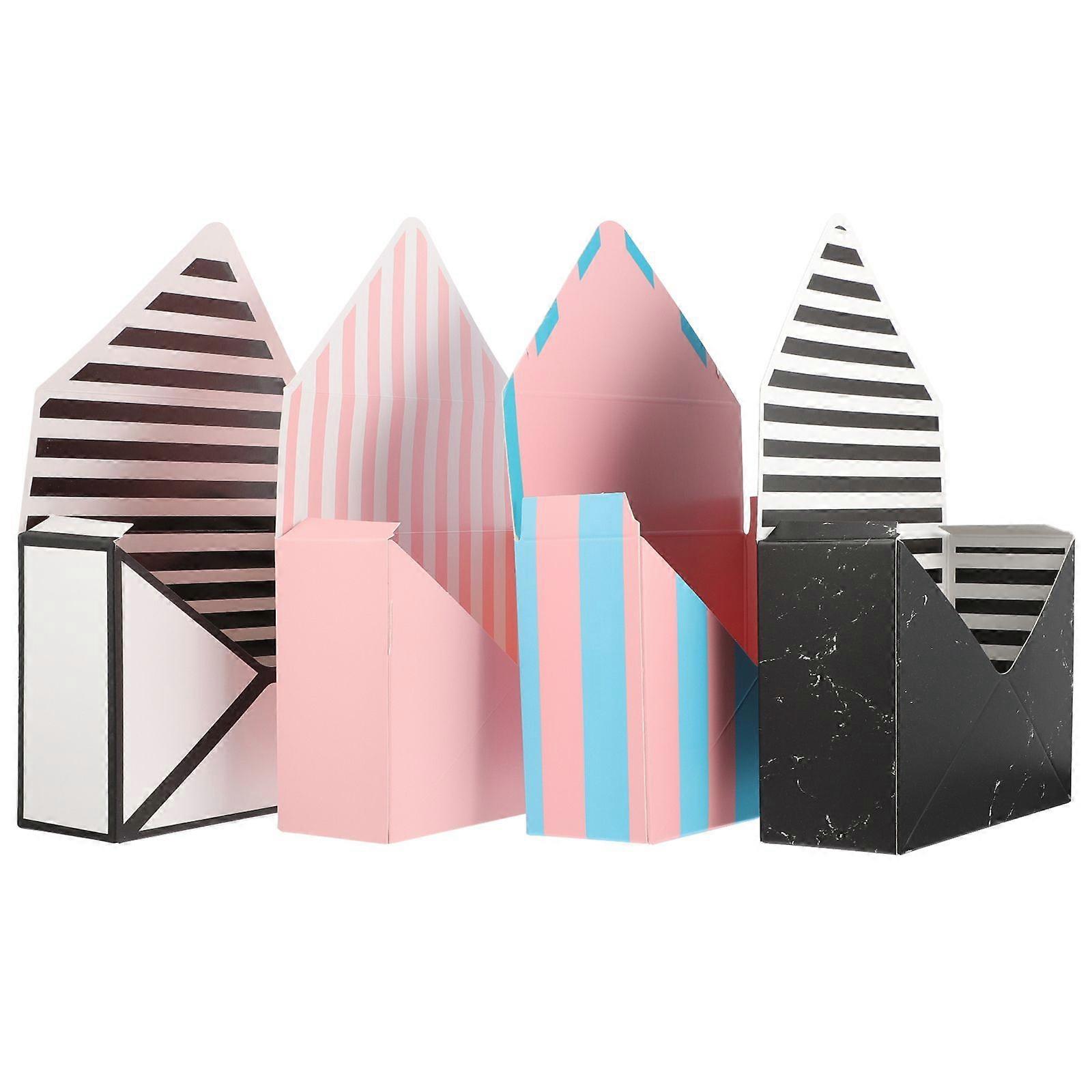 4Pcs Bouquet Envelop Boxes Flower Wrapping Boxes Florist Packaging Boxes
