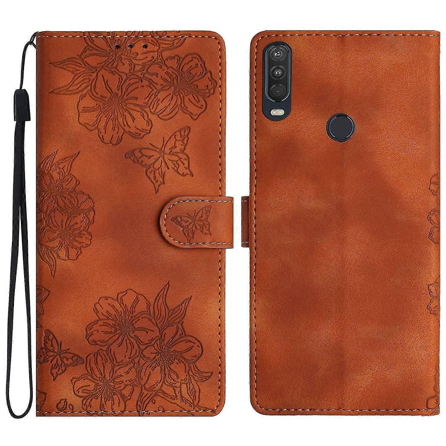 Cherry Blossom PU Case For Motorola One Action