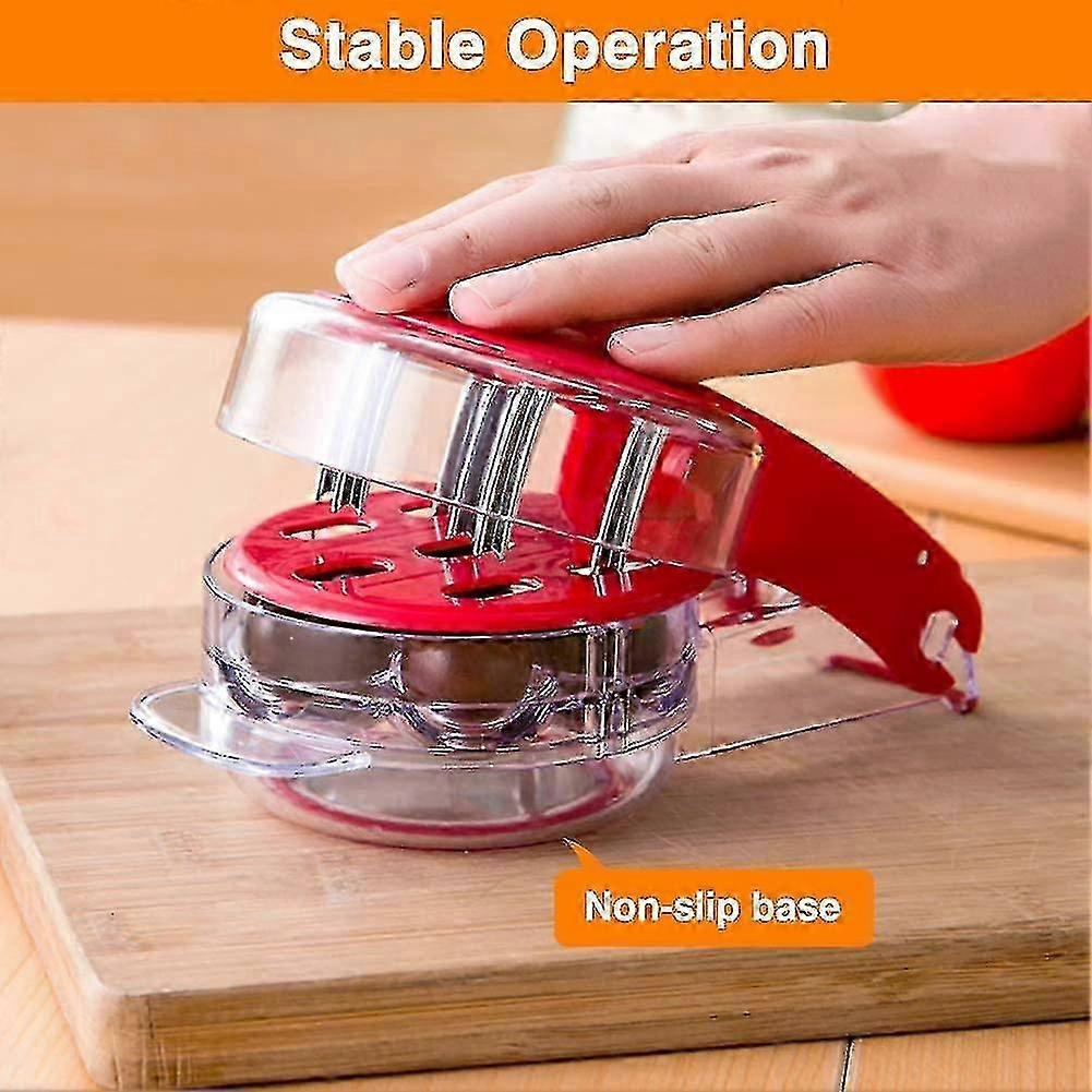 Professional Cherry Pitter with Pits and Juice Container - for Making Cherry Pie (6 Cherries)