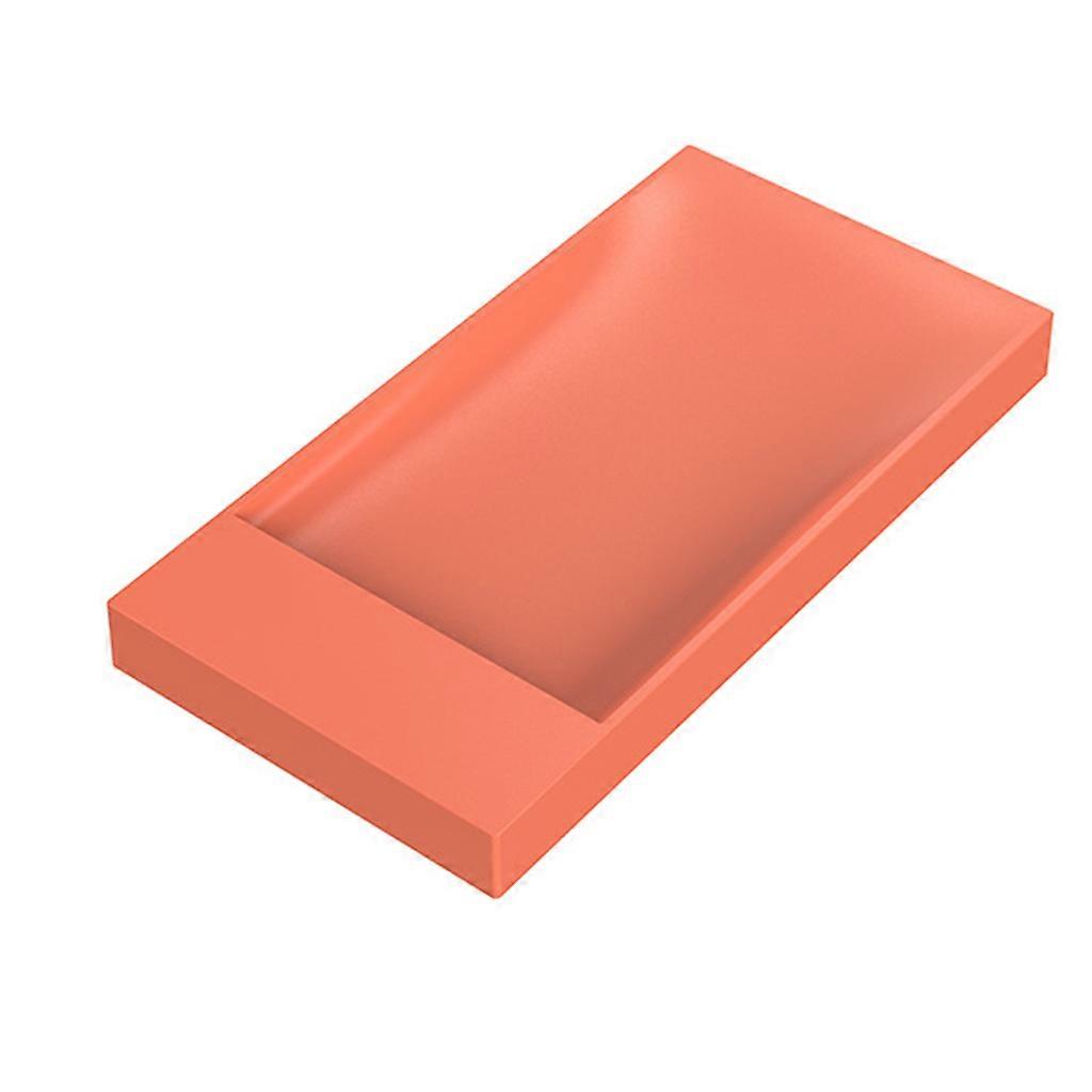Bathroom Soap Holder Self-drain Soap Container Storage Box for Kitchen Countertop, Bathroom Pedestal Easy to Take & Use Orange