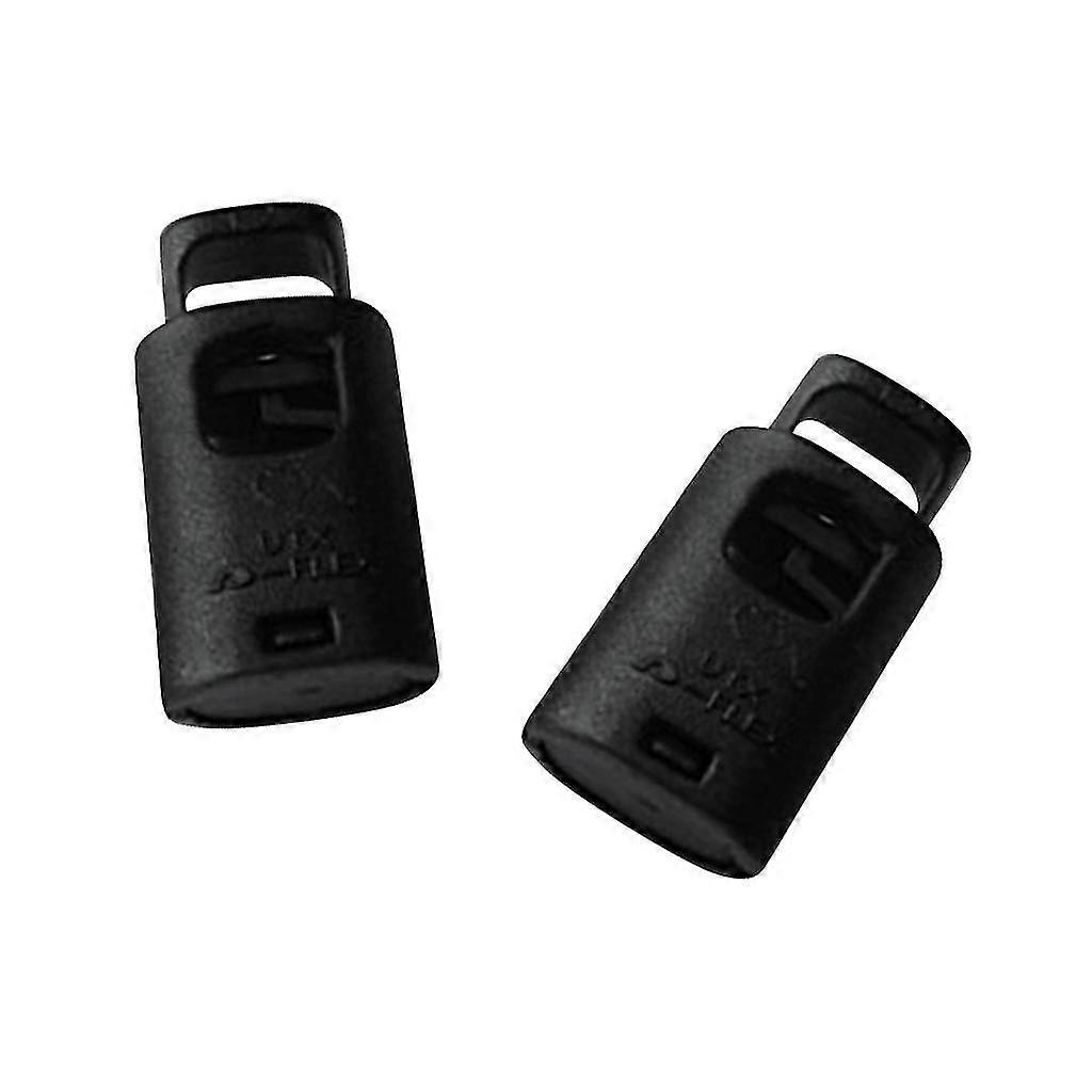 2 Pieces Single Hole Cord Lock Clip Clamp Nylon Spring Toggle Stoppers Small
