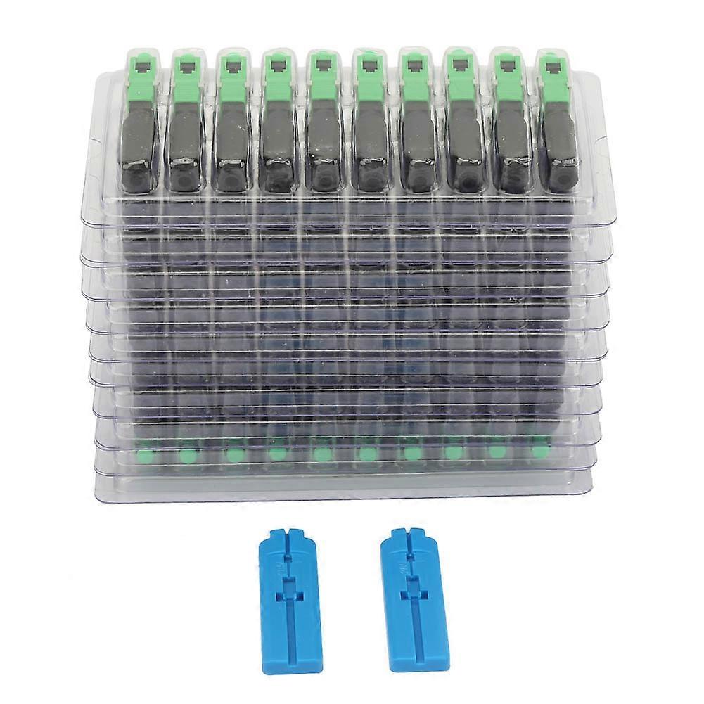 100pcs SC/APC Optic Fiber Embedded Quick Assembly Connector Adapter Straight Plug for FTTH