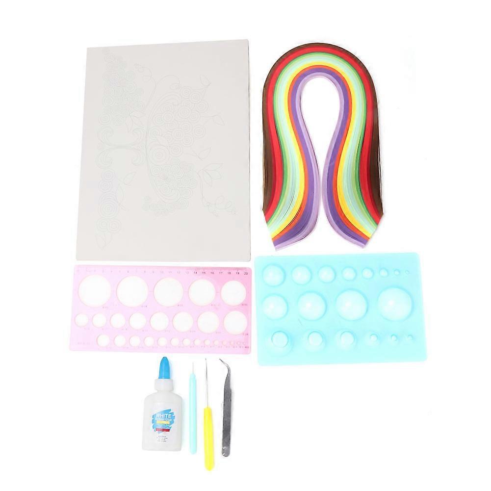 DIY Handcraft Patterns Paper Quilling Set Children Interest Cultivation Quilling Paper Tool Kit