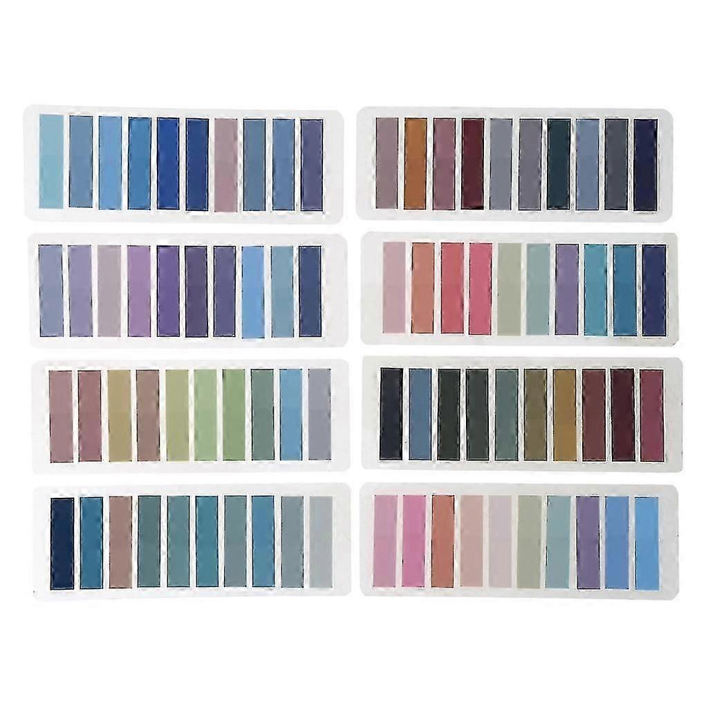 1600pcs Sticky Tabs Book Tabs 80 Color Morandi Sticky Tabs Farbseitenmarker