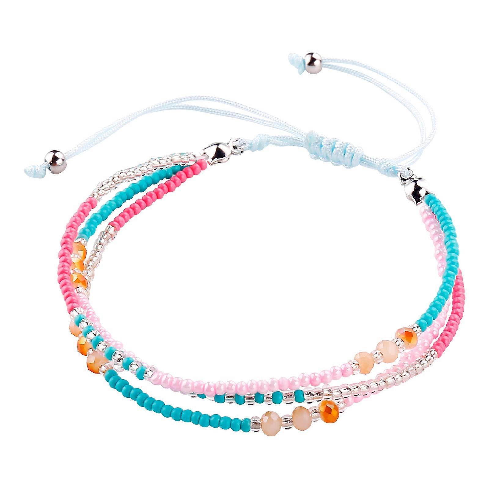 Boho Bohemian Beads Author Bracelets Unique Color Beach , Automatic, Handmade (Color 2#)