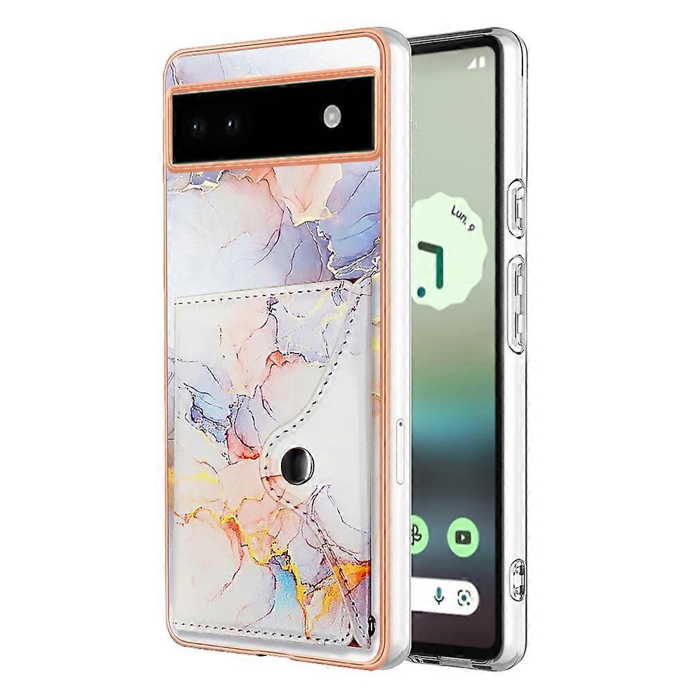 Marble Pattern IMD Card Slot Phone Case
