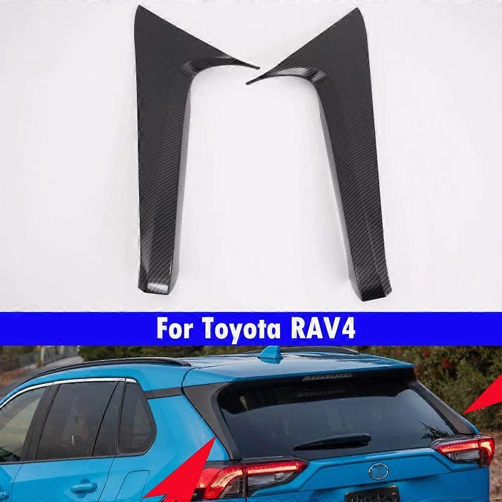 ABS Electroplating Rear Tail Trim Triangle Trim Strip For Toyota RAV4 2019