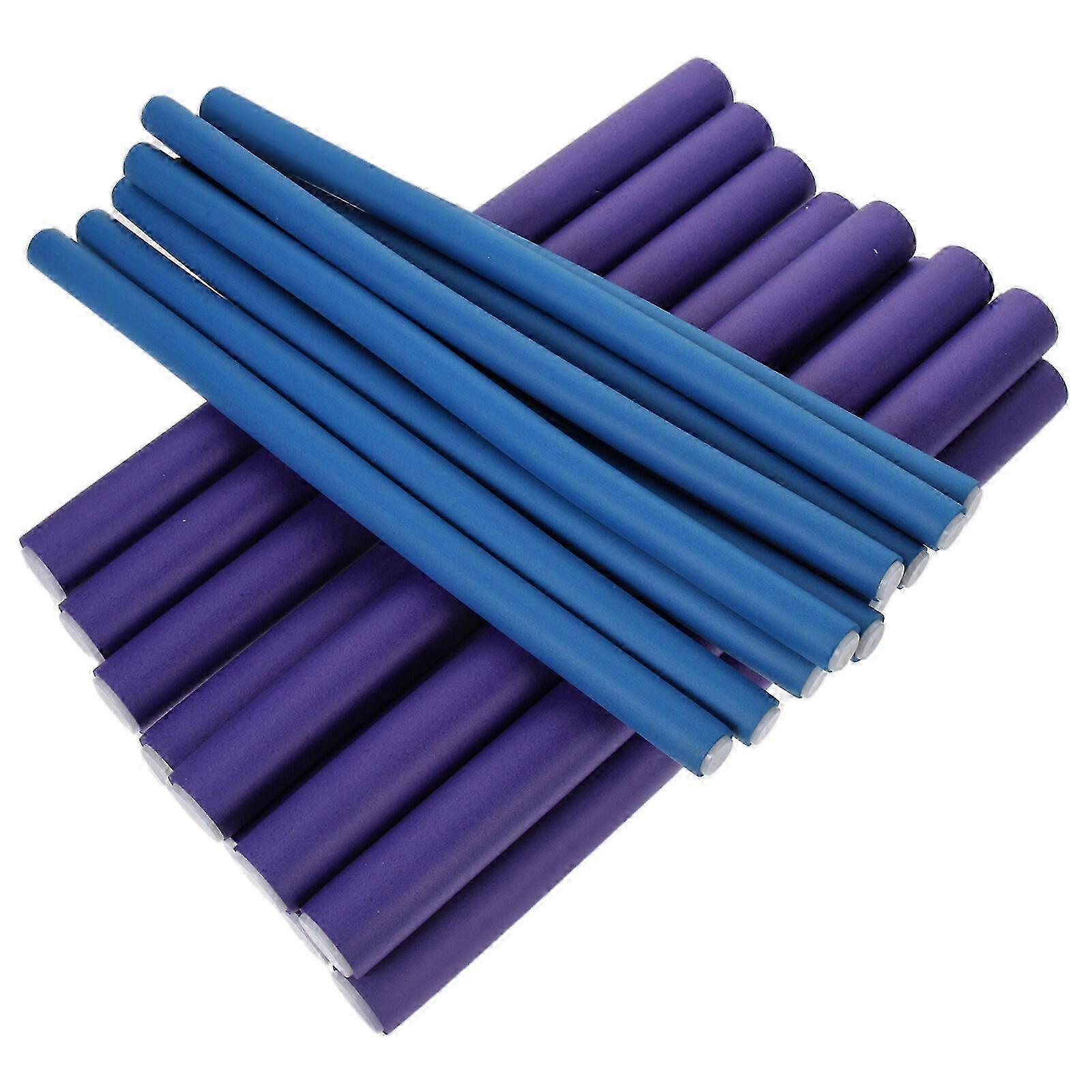 20 Adet Saç Kıvırıcı Saç Makaraları Uzun ve Kısa Saçlar İçin Esnek Kıvırma Çubukları