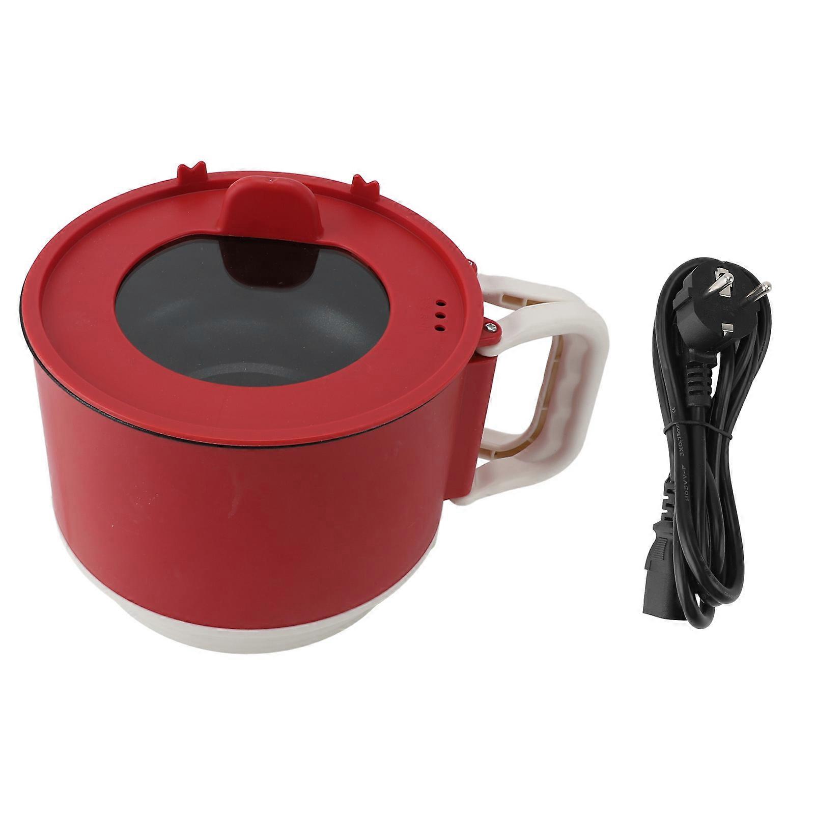1.8L Cooking Multifunction Efficient Prevents Stick Foldable Handle Electric Cooker Pot for Home Dormitory Office Travel 450W