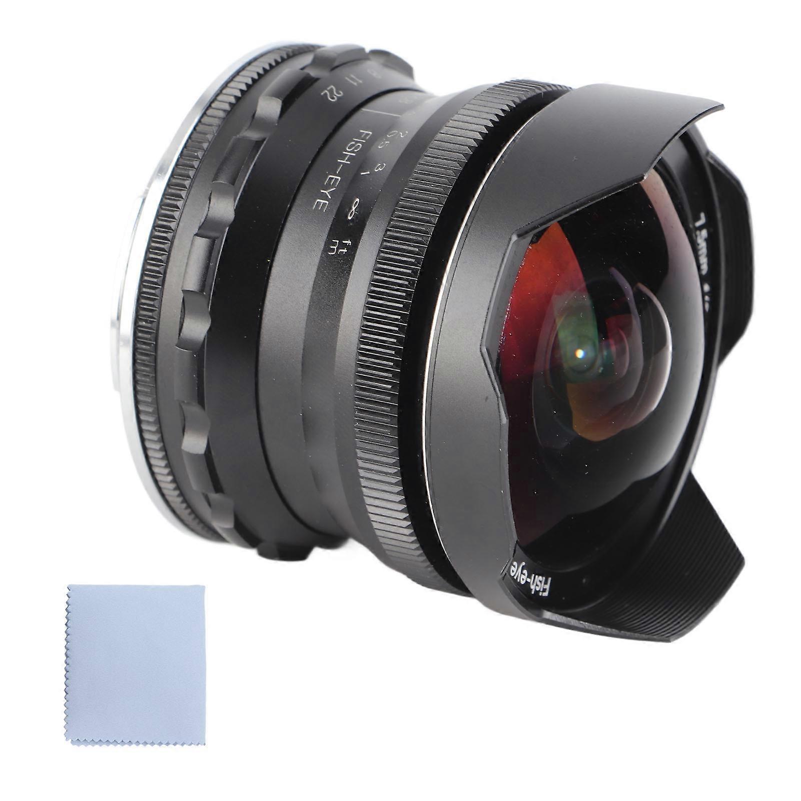 7.5mm F2.8 Fisheye Lens Wide Angle Manual Focus Fixed E Mount Mirrorless Camera for A7 A7II A7R A7RII A7S A7SII A6500 A6300 A6000 A5100
