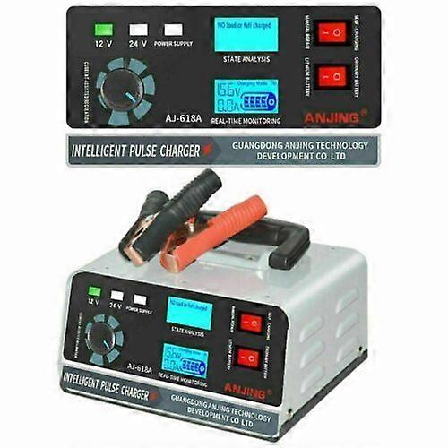 thumbnail interactive-video image 1 of 400W 12V/24V Smart Battery Charger - Automatic Pulse Repair & Trickle Charger 1 of 2