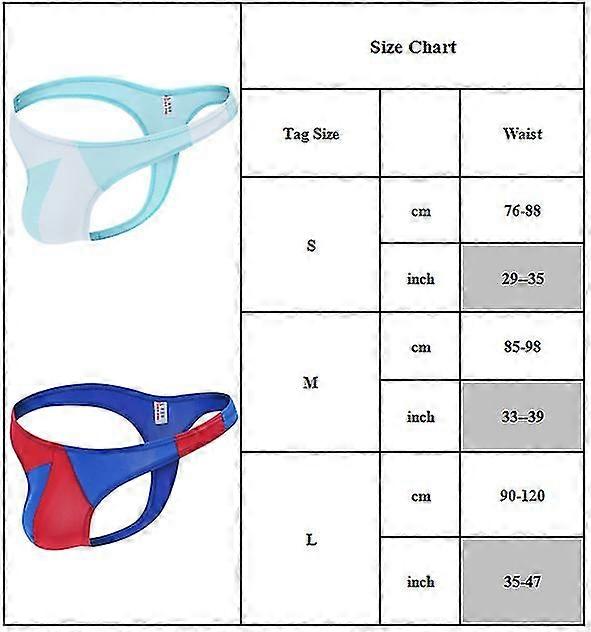 G-strings Men Colorblock Thongs Underwear Underpants