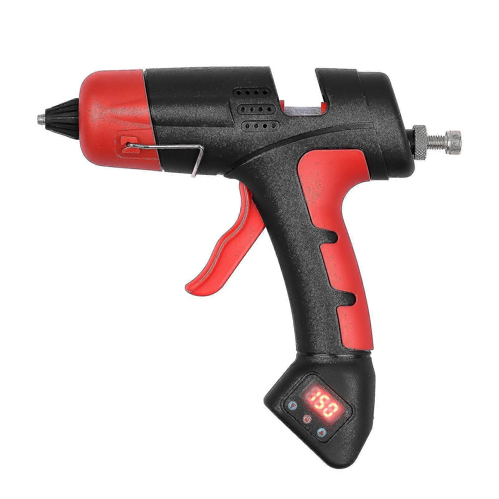 Hot Melt Glue Machine Electronic Digital Display Cordless Li-ion Battery Glue Gun Adjustable Temperature Amp; Glue Quantity Output