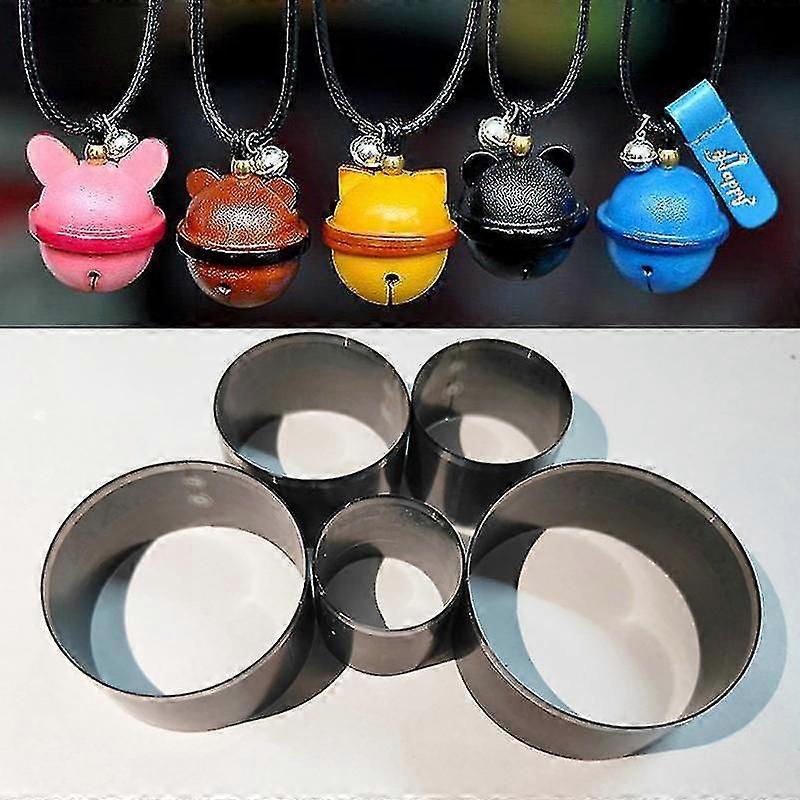 5pcs /セットDIY手作りクラフトパンチツールキットレザーベルモールドエッジトリマーカッティングパンチングアクセサリー