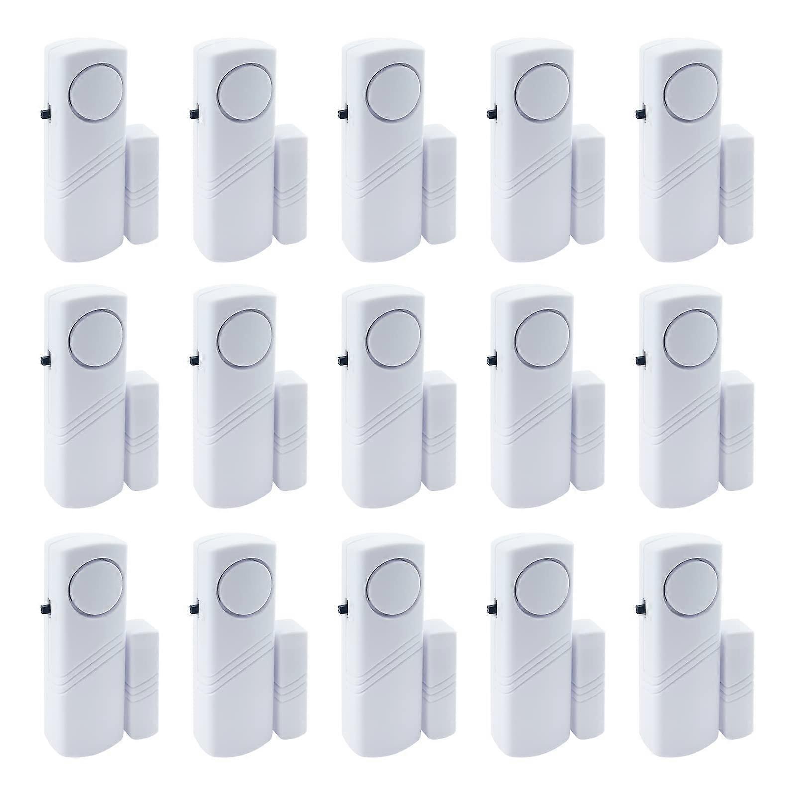 Door Window Alarm 90dB, Wireless Sensor Burglar Alarm For Home Security, 15-Pack, Kids Safety
