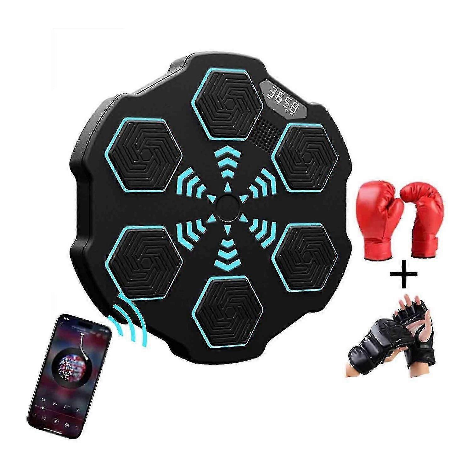Wall Mounted Bluetooth Smart Punch Trainer Music Boxing Machine