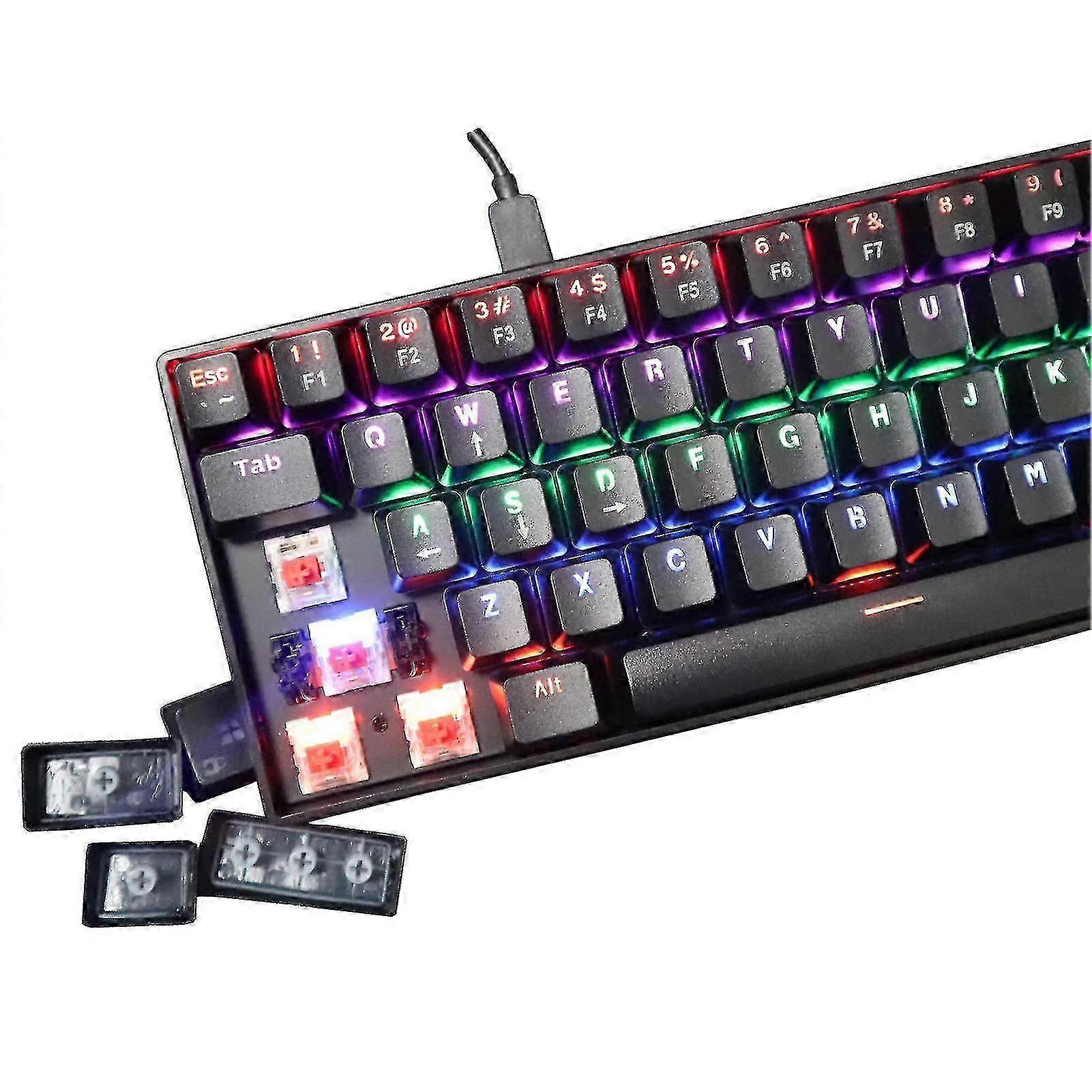 Dk61 Wired Response Plug Play Type-c 61 Keys Mechanical For
