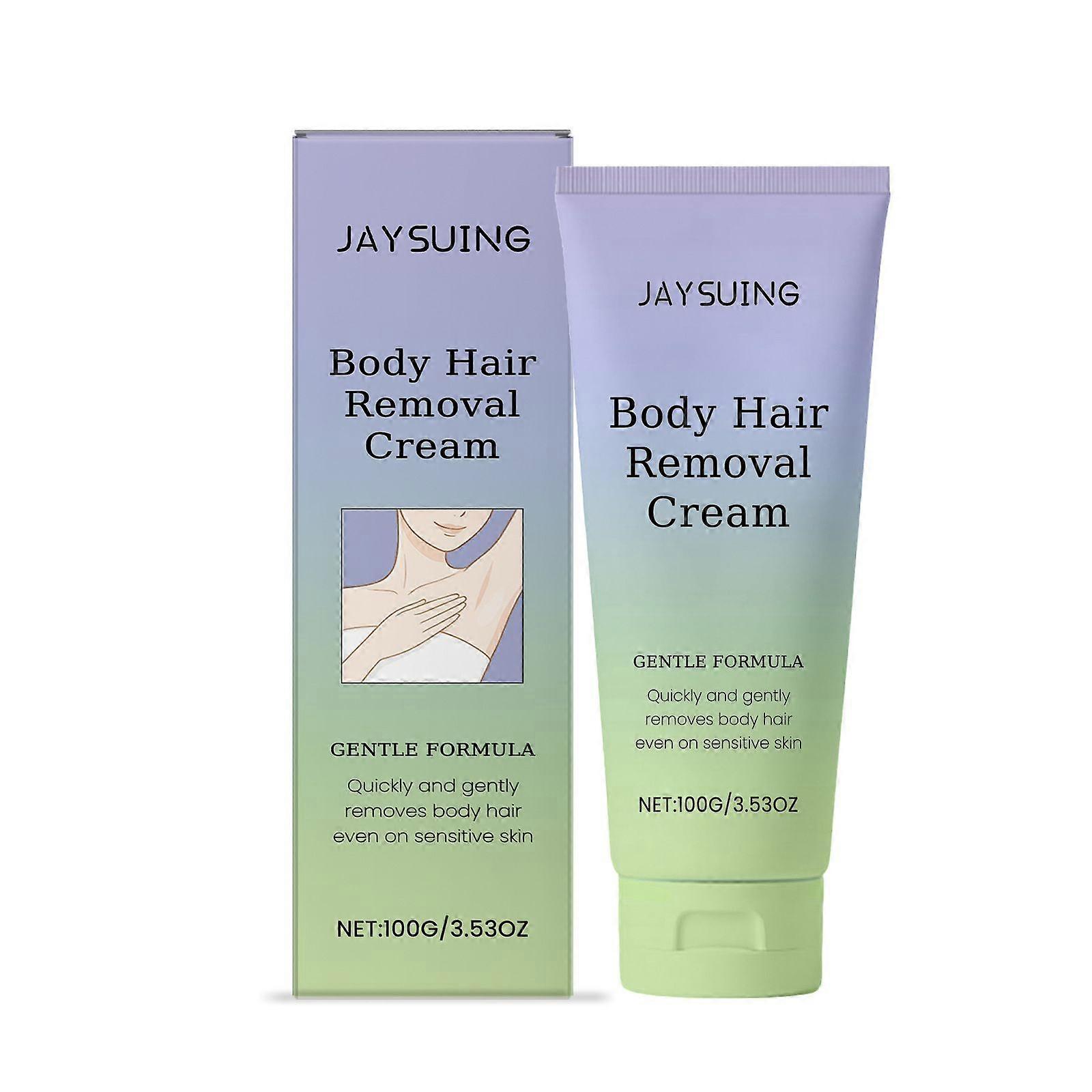 Crème dépilatoire pour le corps, formule douce, enlève rapidement et en douceur les poils du corps pour les peaux sensibles, nettoie, hydrate et lisse la peau pour les femmes et les hommes